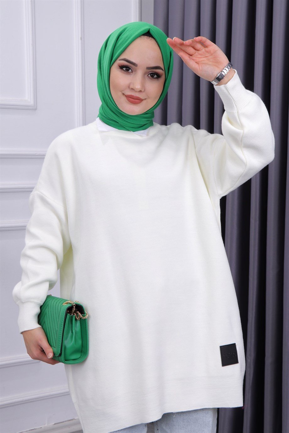 BASIC TRİKO TUNİK BEYAZ