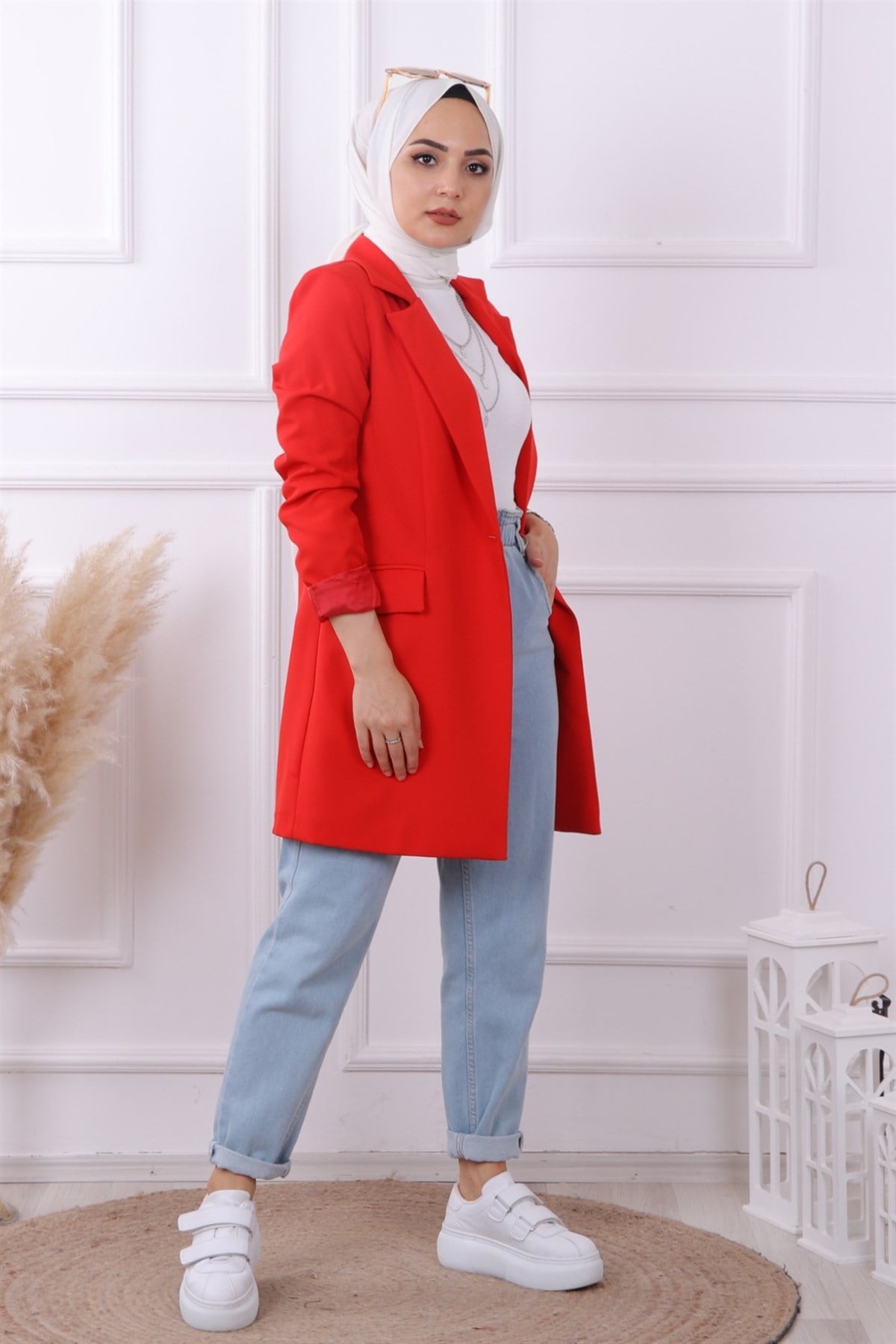 BLAZER CEKET KIRMIZI