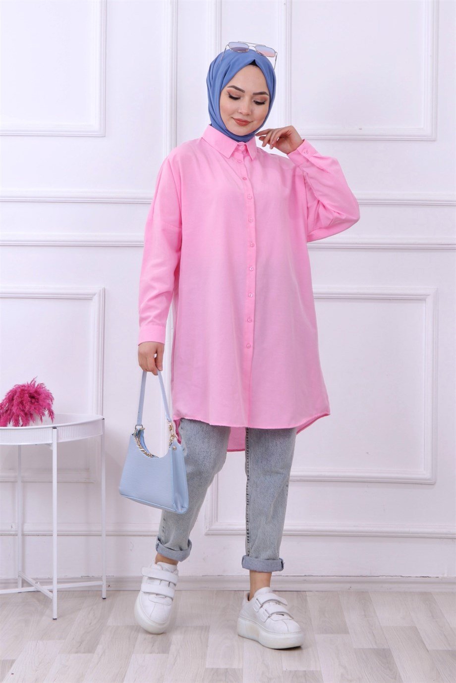BOYFREND GÖMLEK PEMBE