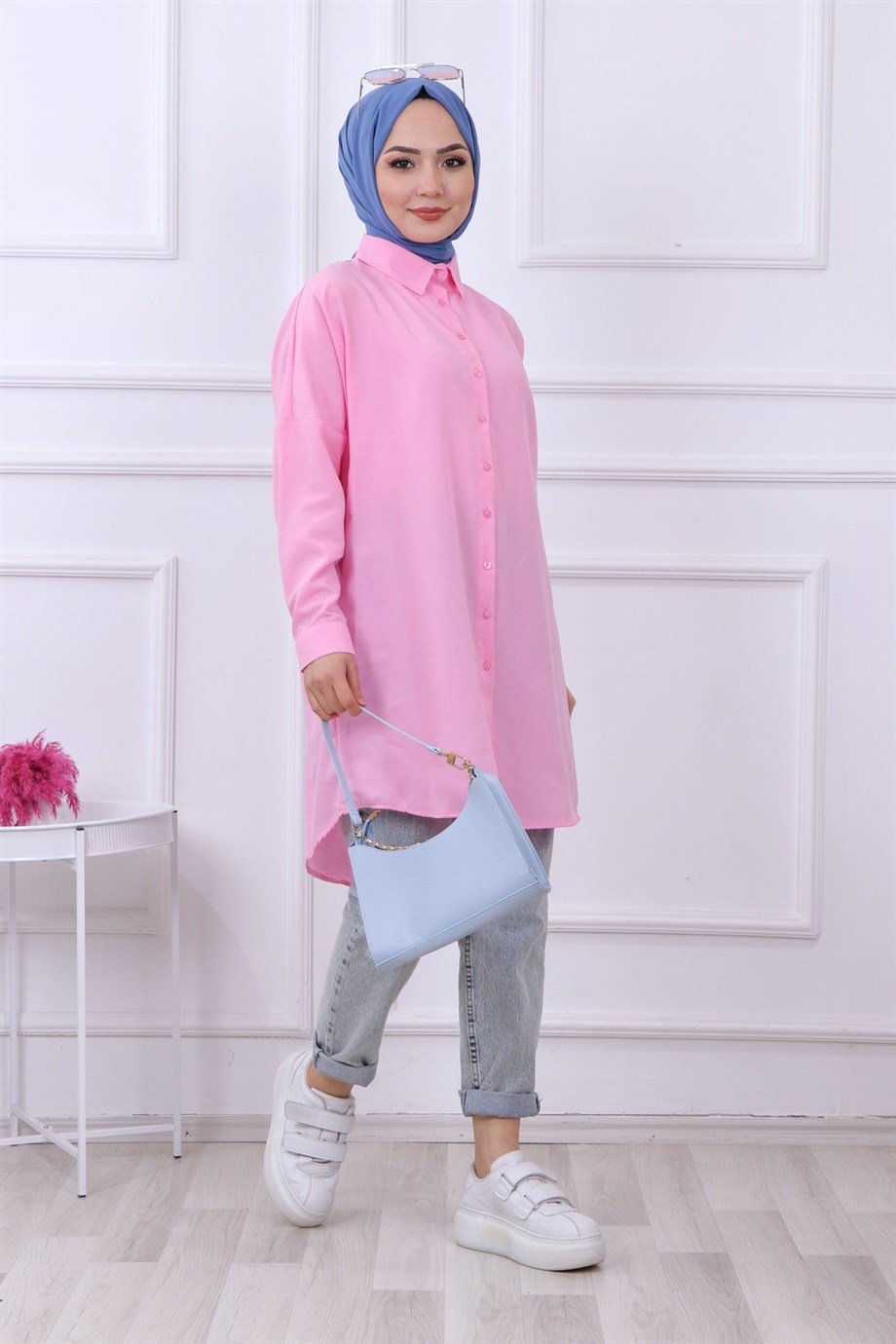 BOYFREND GÖMLEK PEMBE