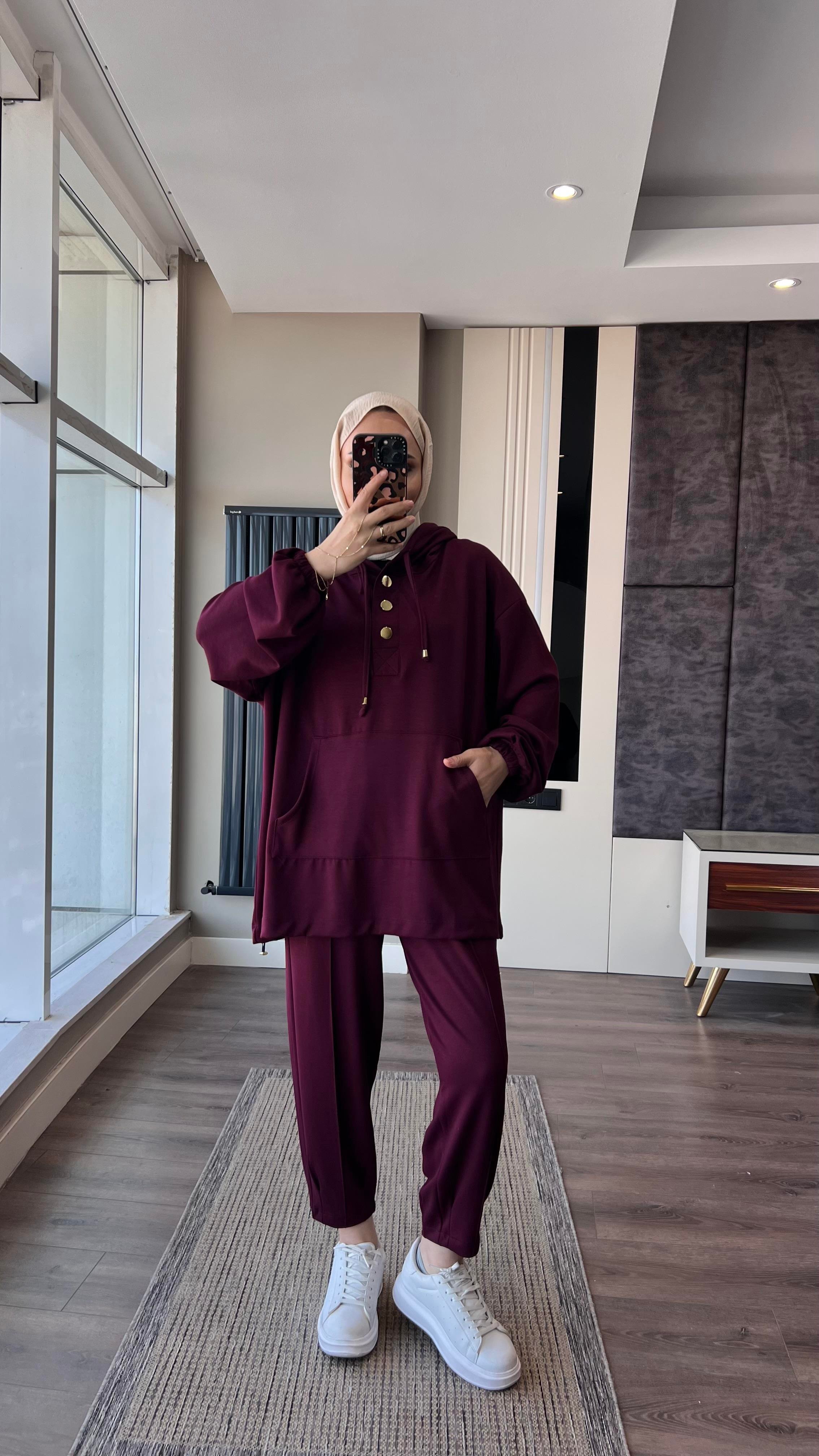Kapüşonlu Oysho TakımDubaiShowroomTAKIM19143