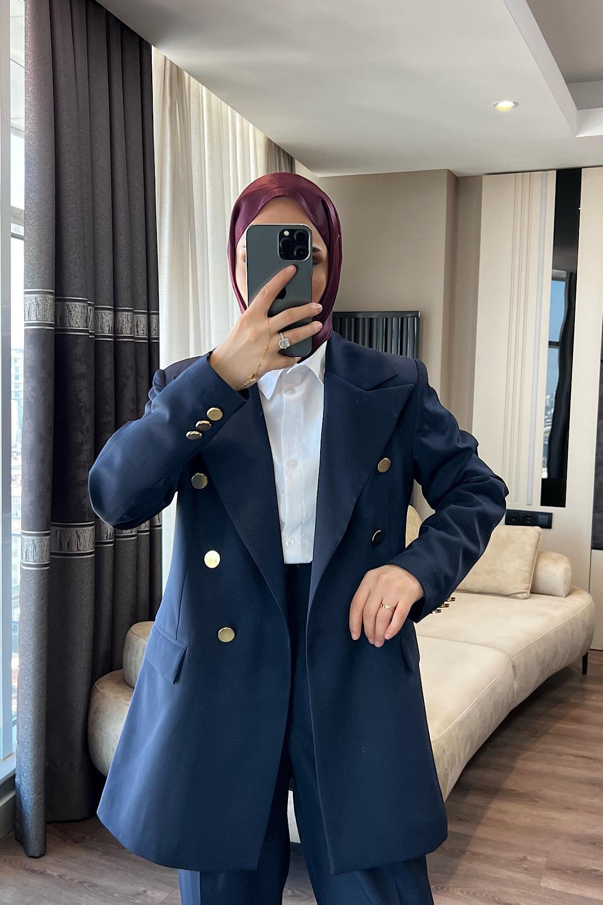 Ceketli takım Lacivert 