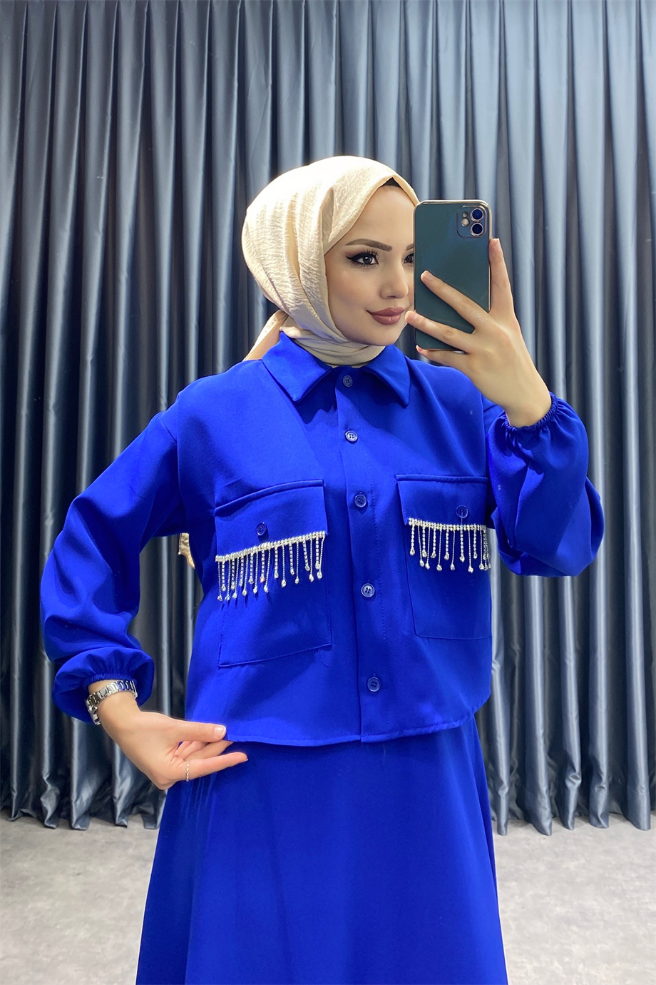 Cepleri taşlı takım saks