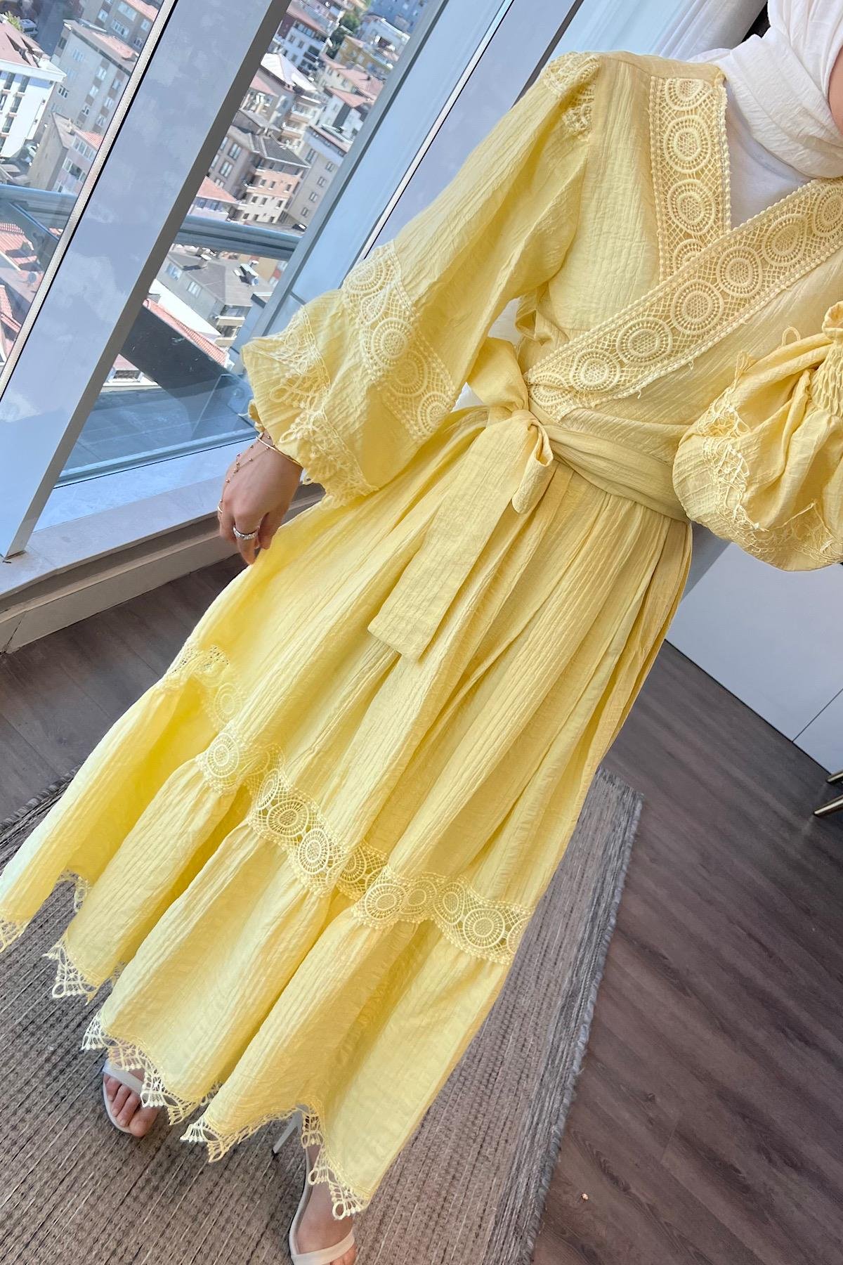 Fisto Detay İkili Takım SarıDubaiShowroomTAKIM01558
