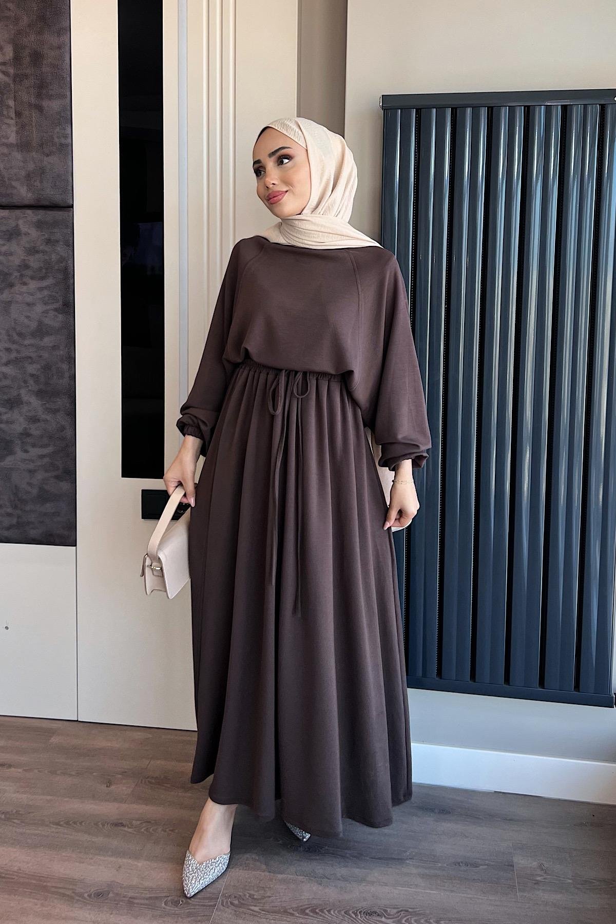 Oysho Etekli Takım KahverengiDubaiShowroomTAKIM01002
