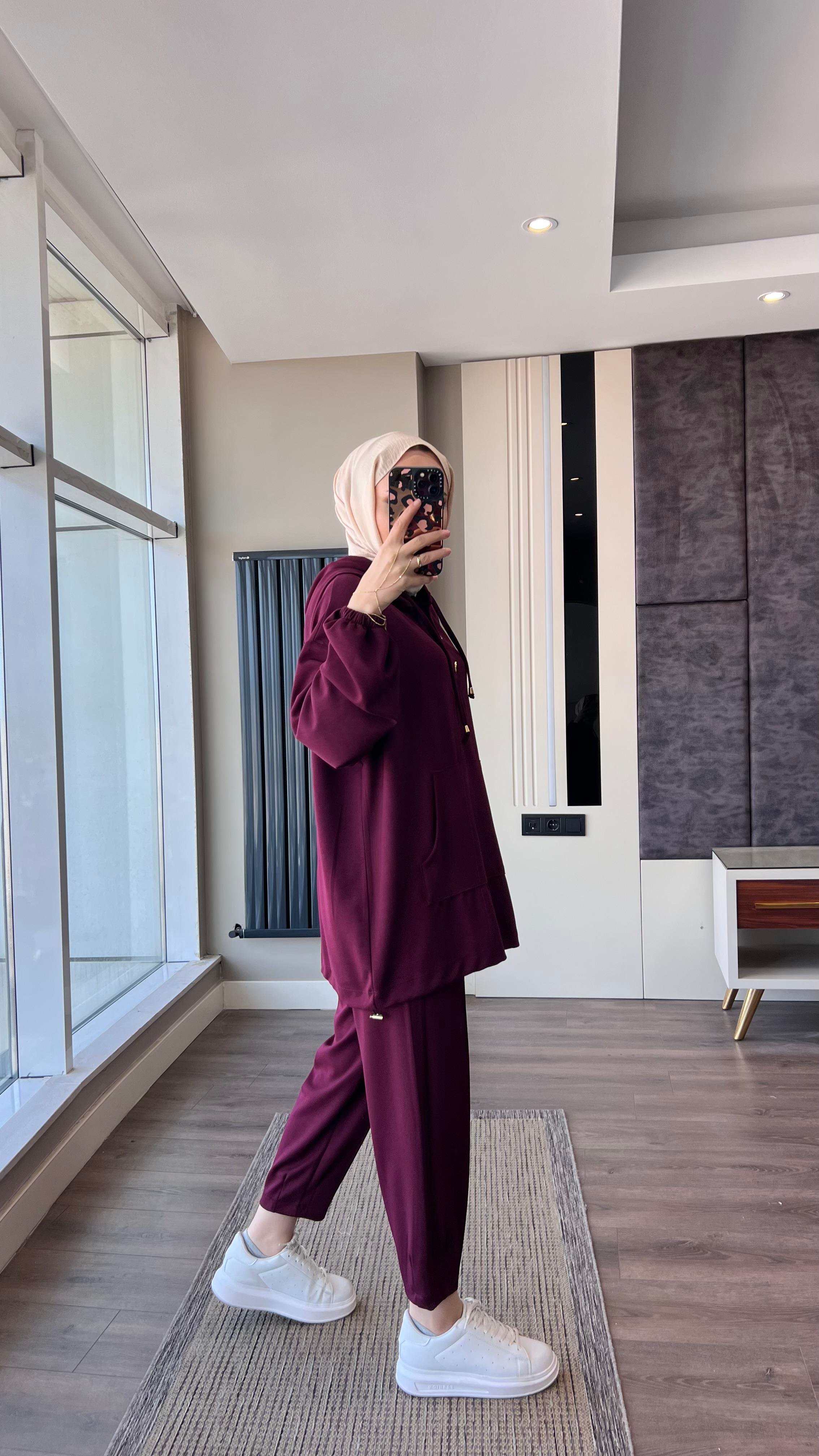 Kapüşonlu Oysho TakımDubaiShowroomTAKIM19143