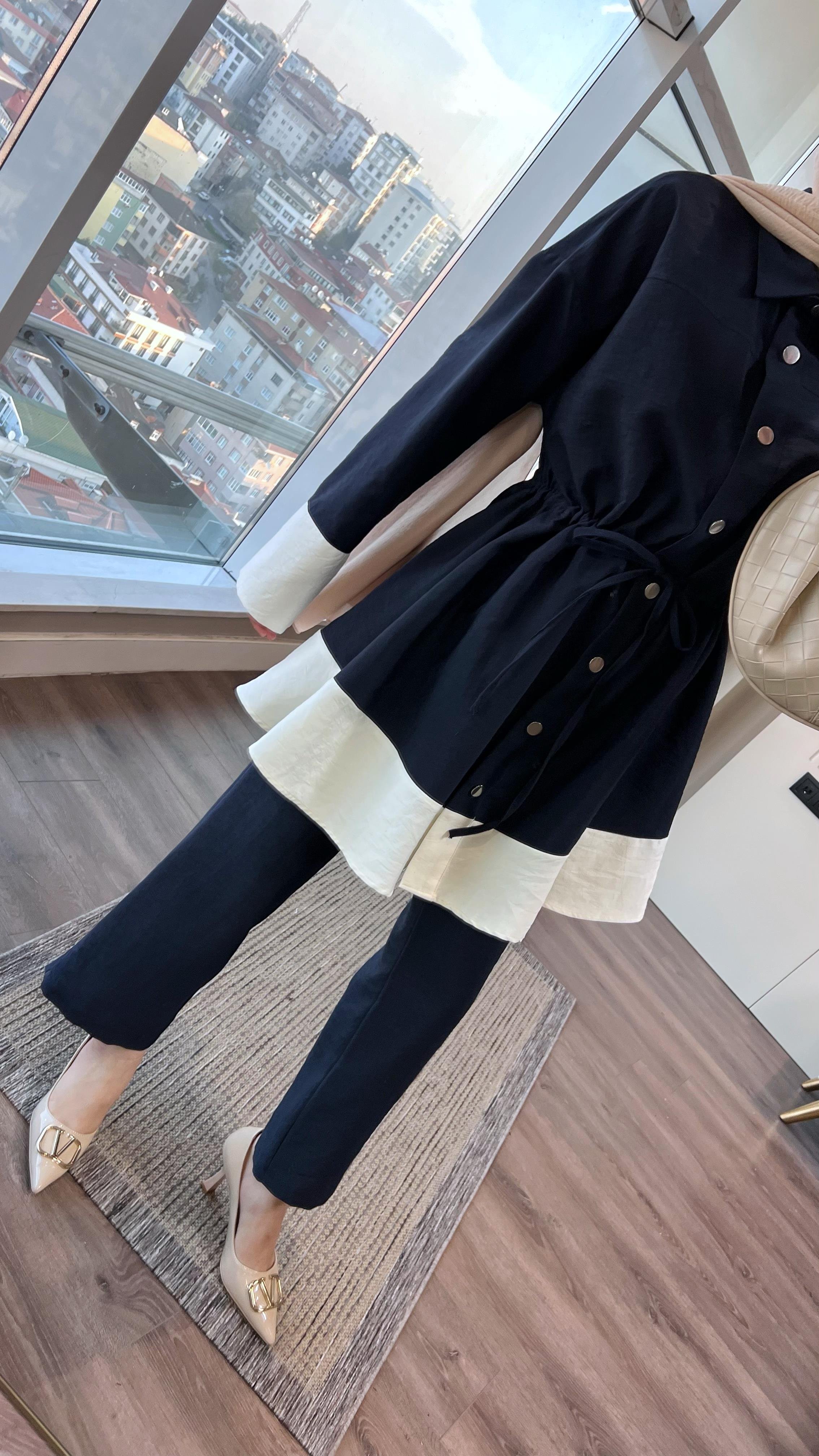 İkili Takım LacivertDubaiShowroomTAKIM01004