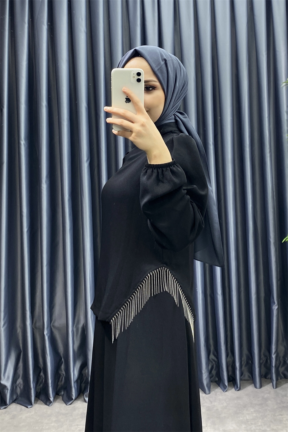 Etekli takım siyah