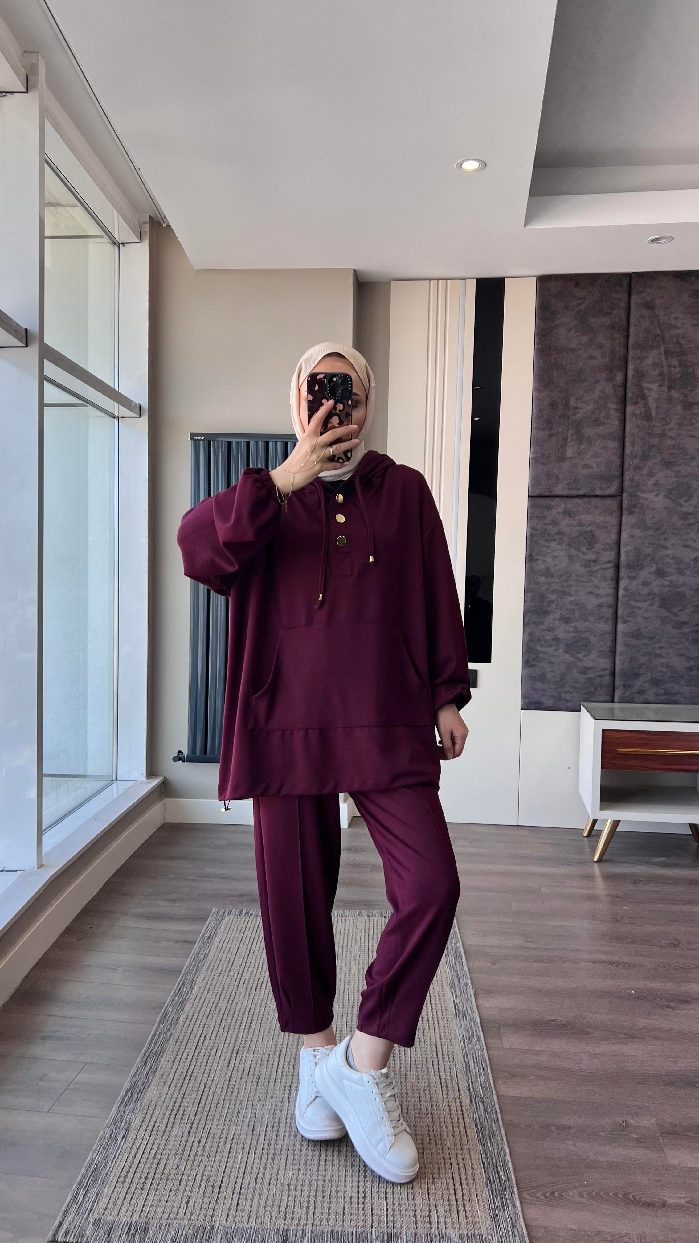 Kapüşonlu Oysho TakımDubaiShowroomTAKIM19143