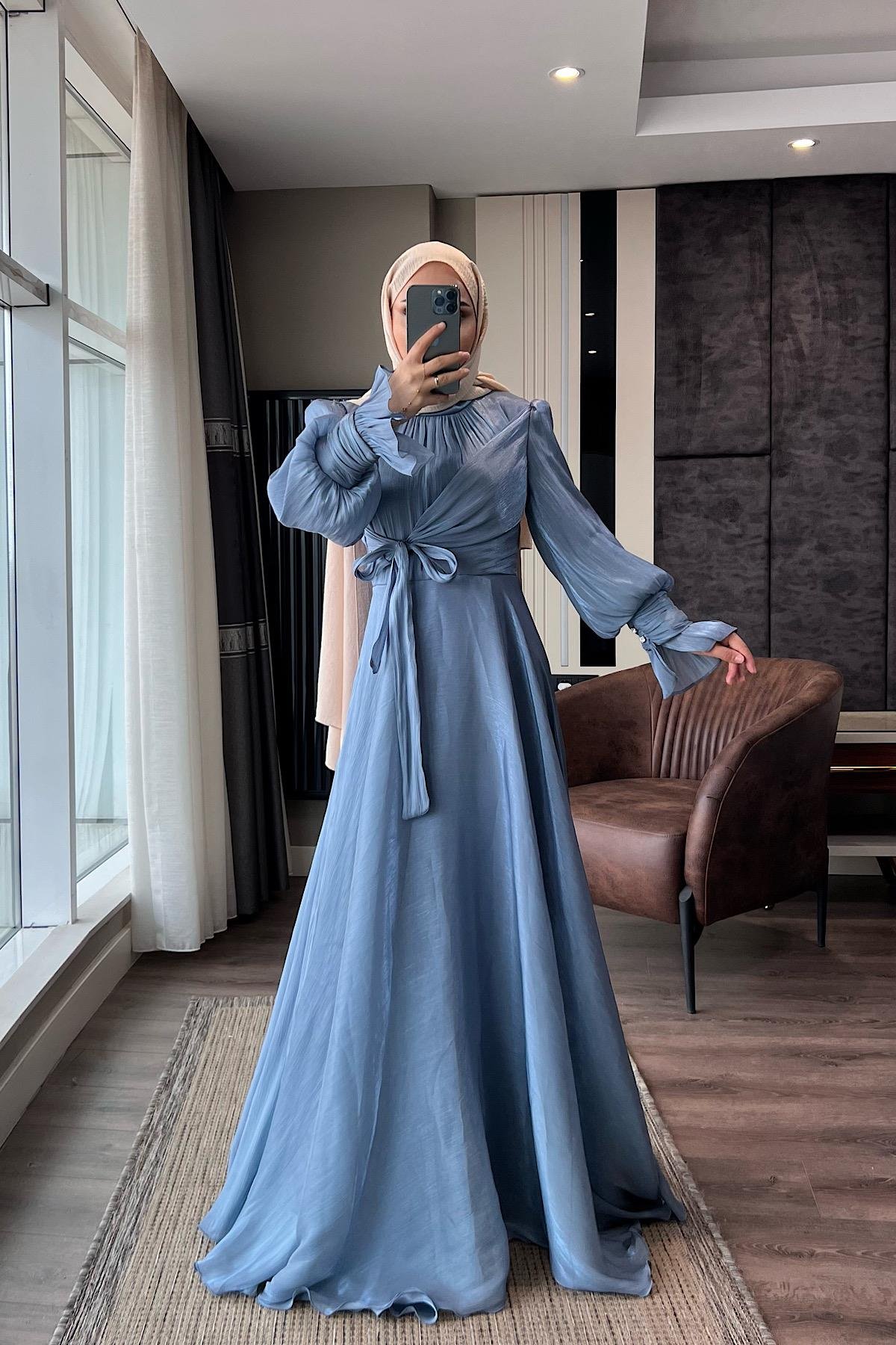 Önü Bağlamalı elbiseDubaiShowroomELBİSELER00994