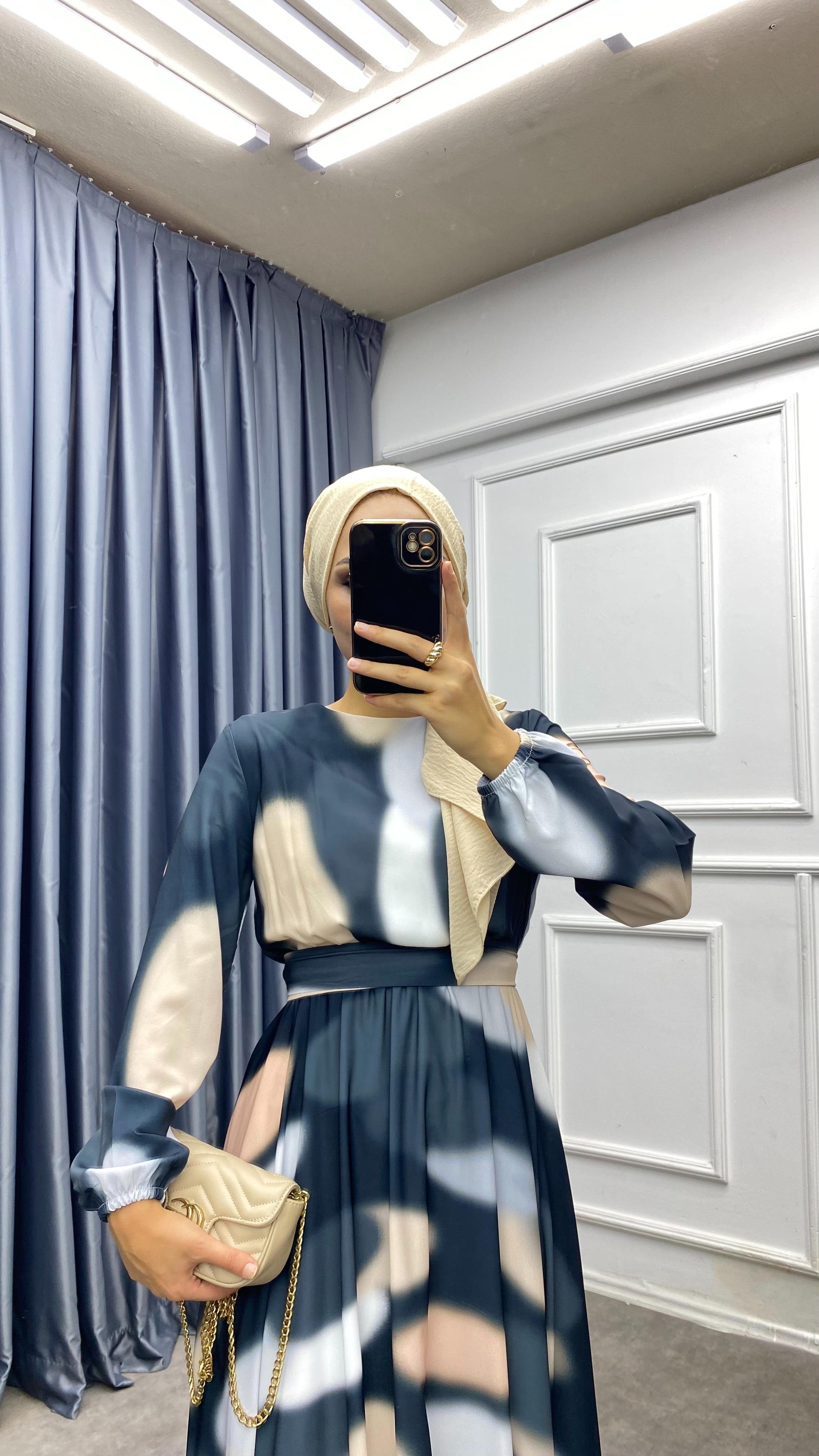 Fırça Desen Elbise 