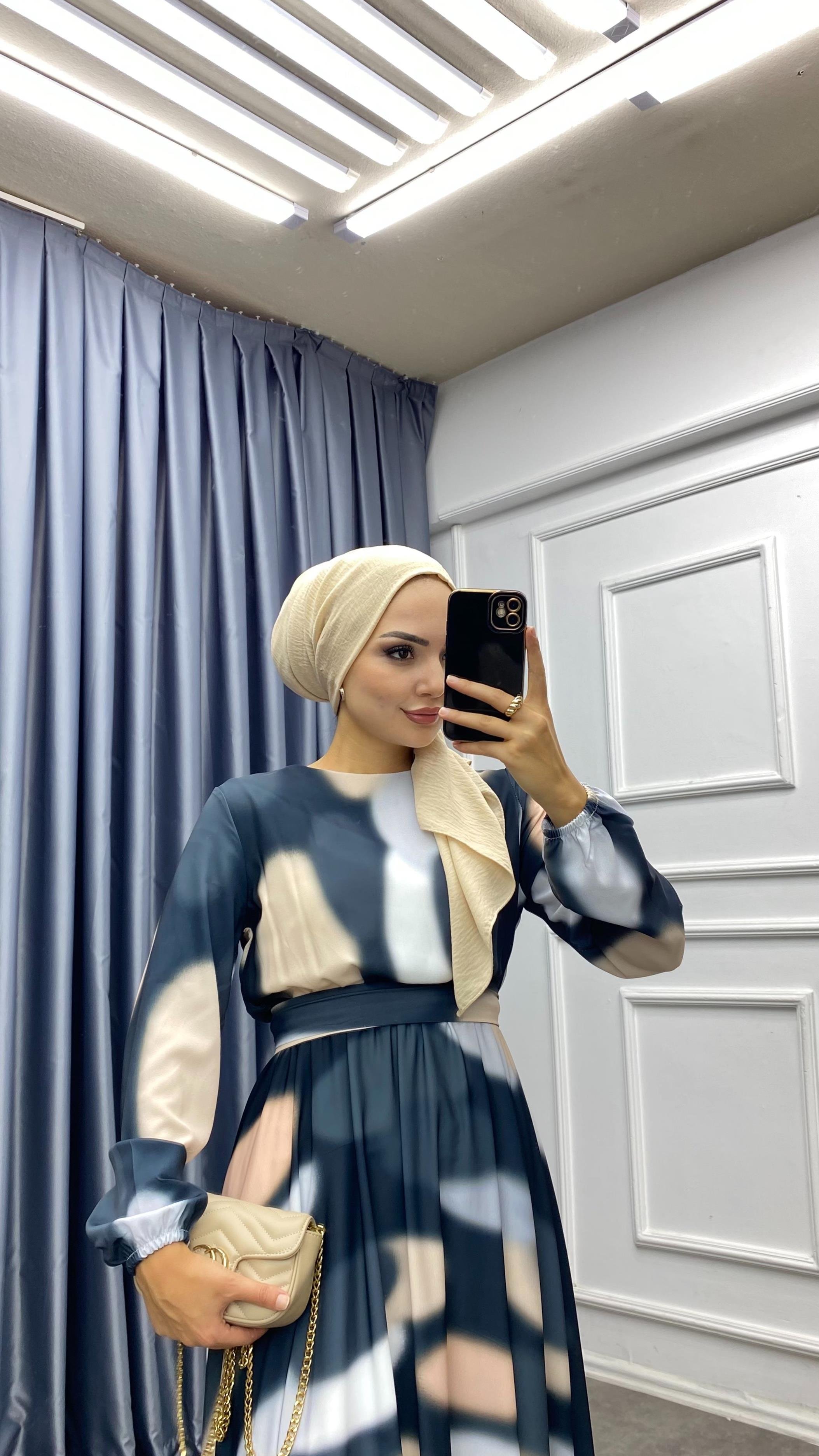 Fırça Desen Elbise 