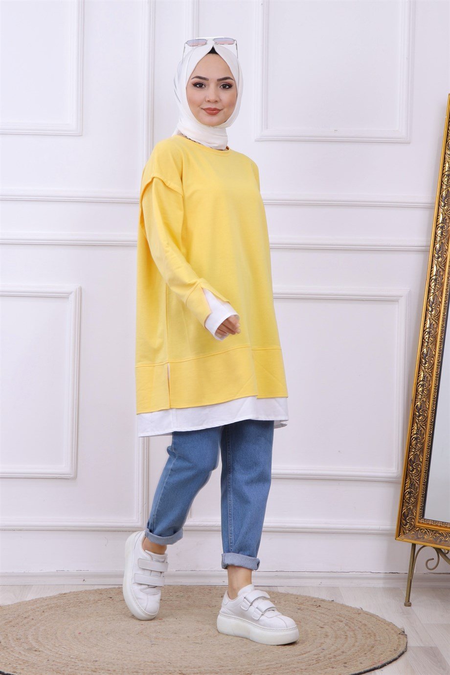 GÖMLEK DETAYLI SWEAT SARI