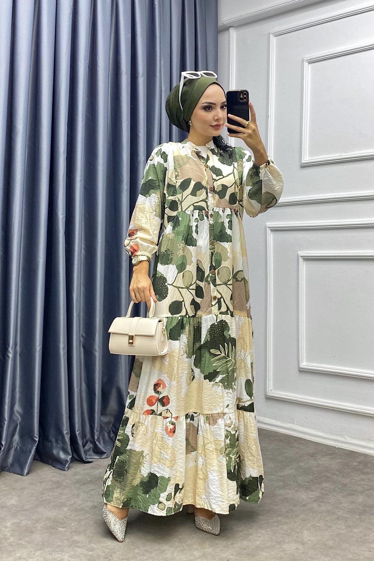 İlayda elbise Yeşil