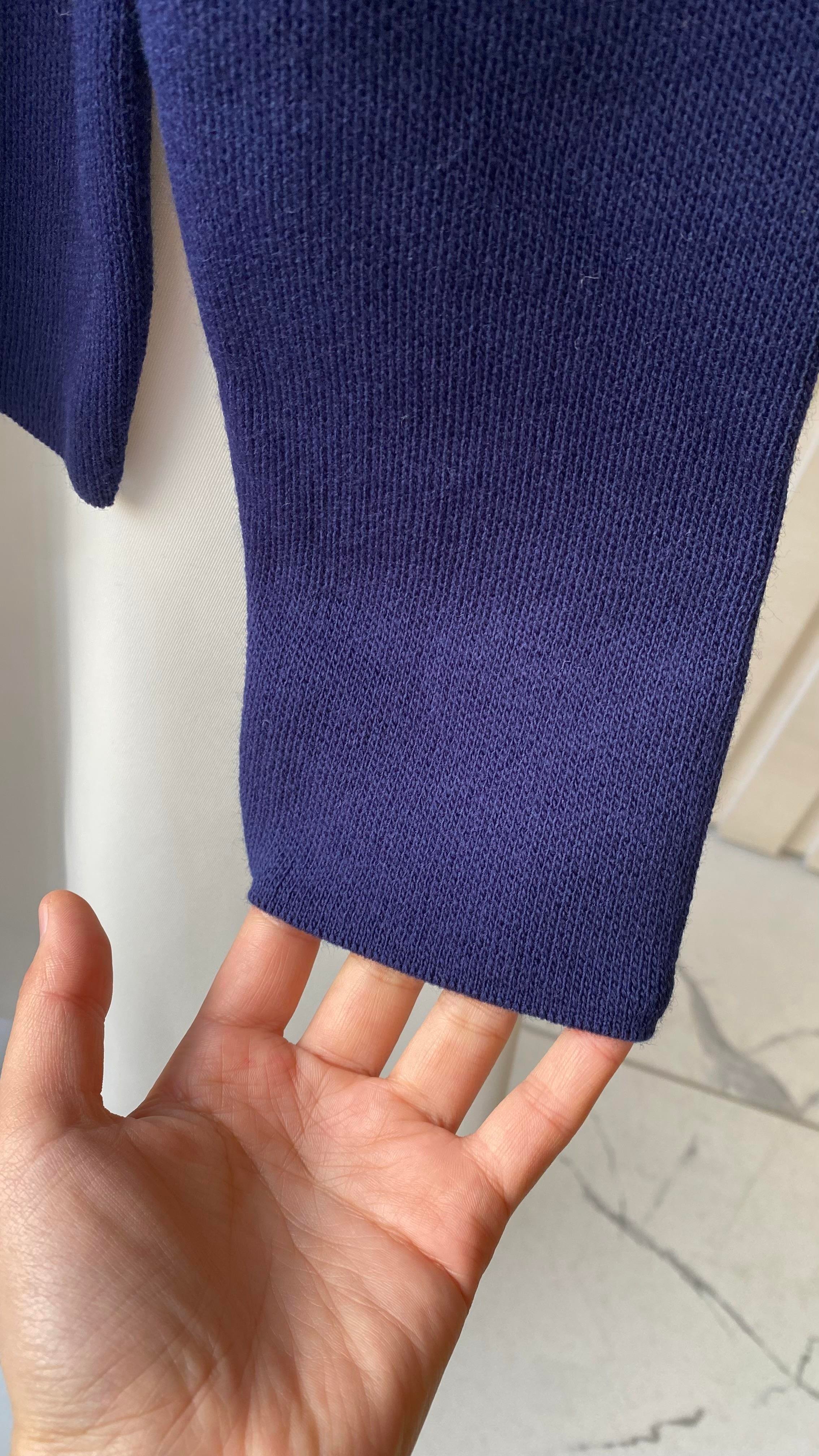 Kalp Düğmeli Hırka Lacivert