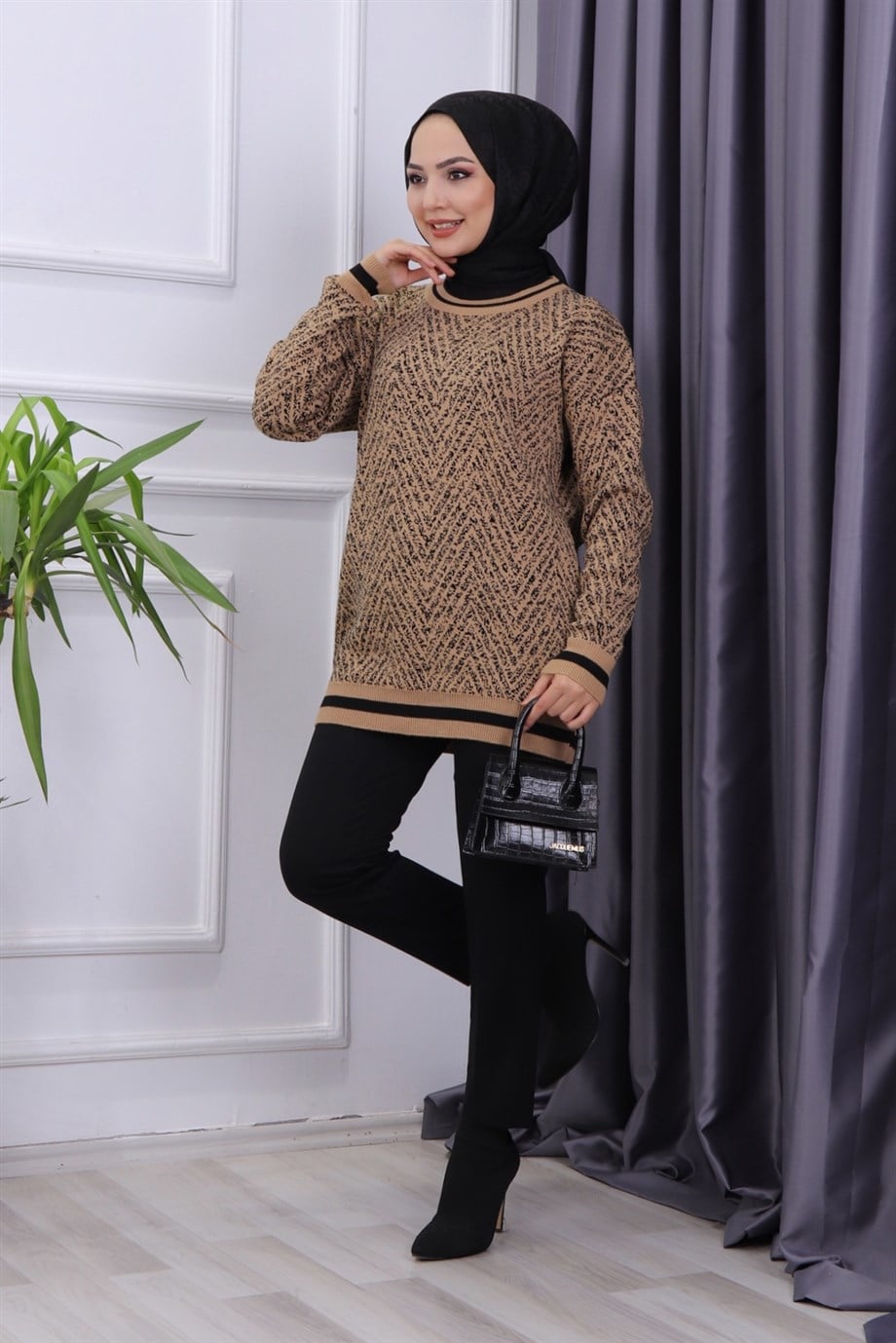 KAR YAĞDI TUNİK CAMEL