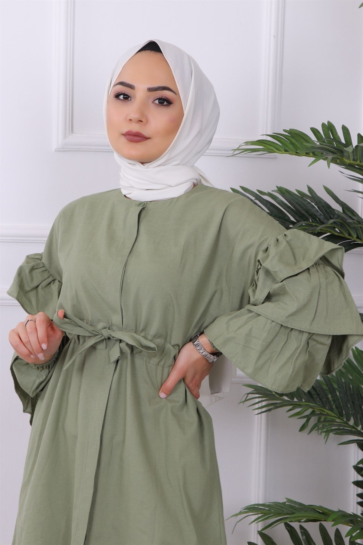 kolu kat kat tunik yeşil