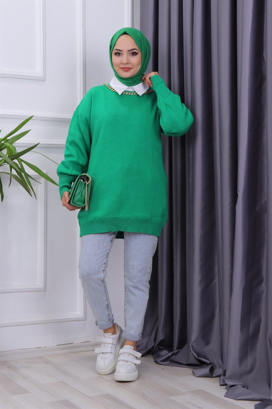 KOLYELİ TUNİK YEŞİL