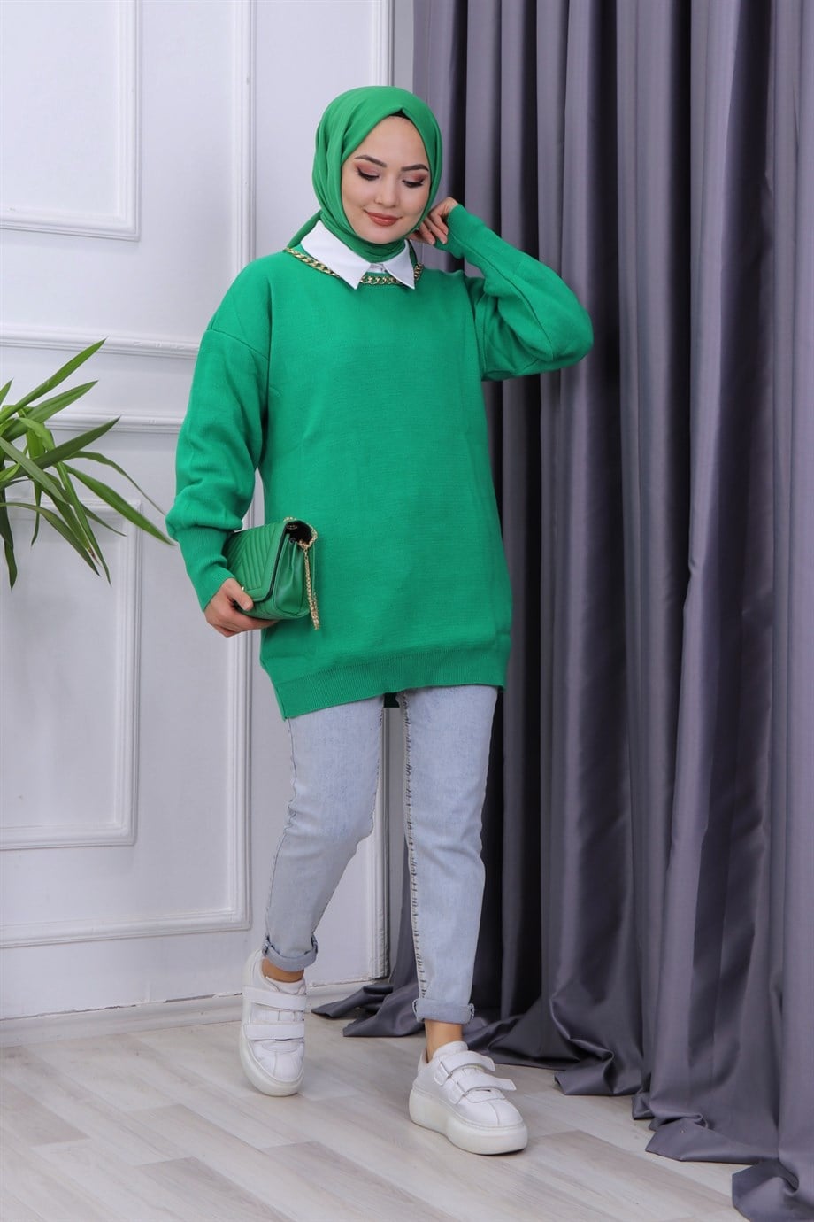 KOLYELİ TUNİK YEŞİL