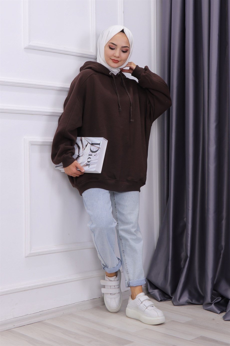OVERSİZE SWEAT ACI KAHVE