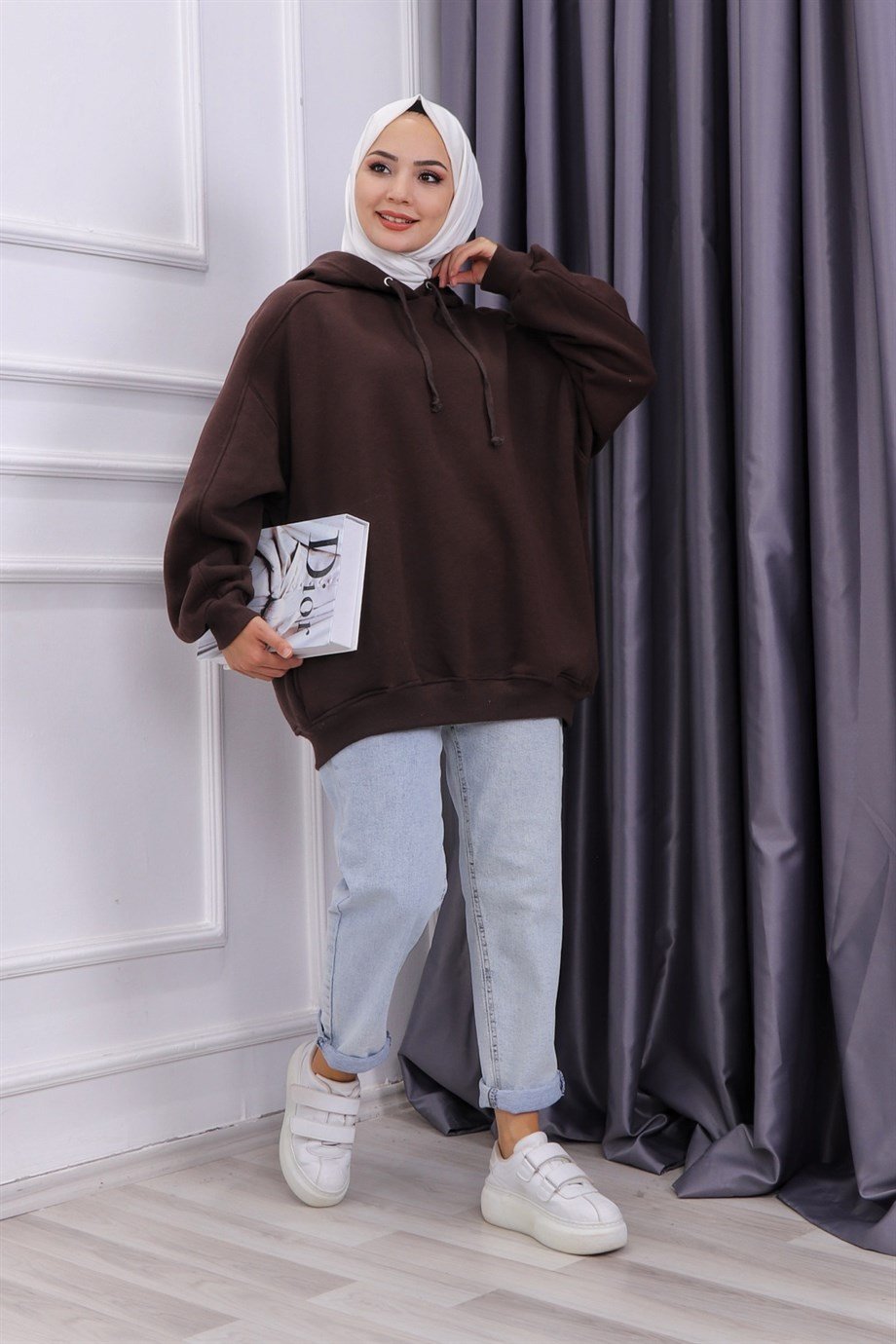 OVERSİZE SWEAT ACI KAHVE