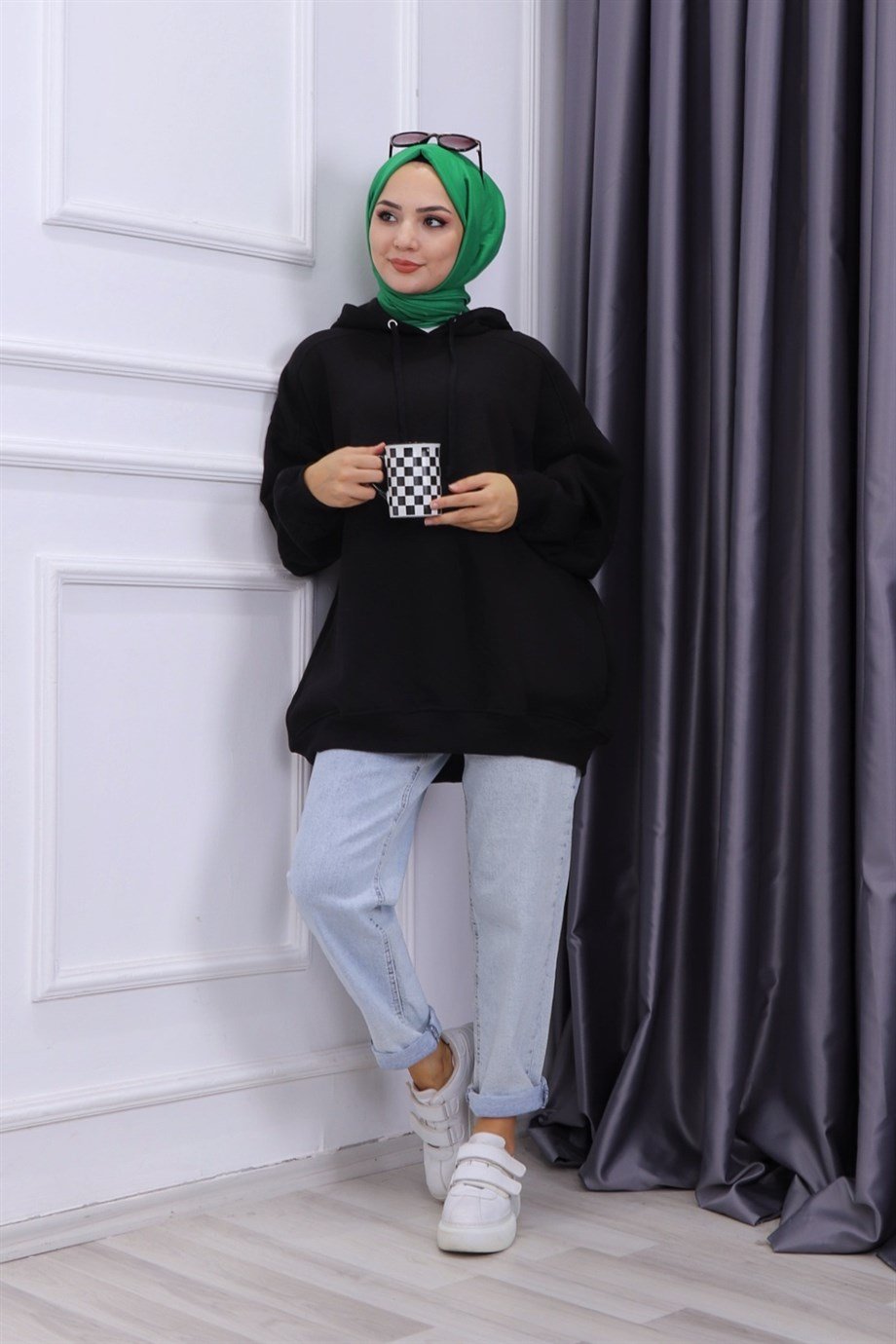 OVERSİZE SWEAT SİYAH