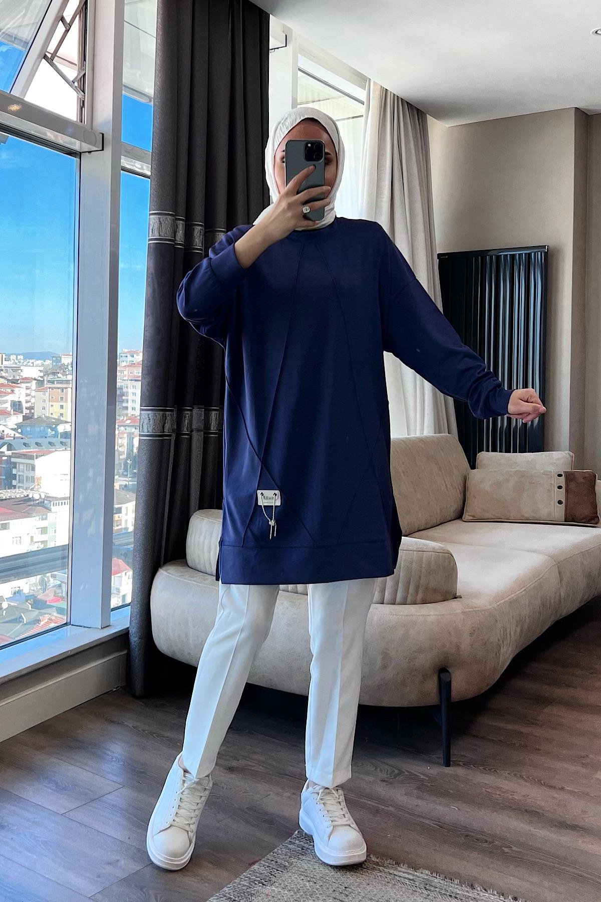 Oysho tunik Lacivert 