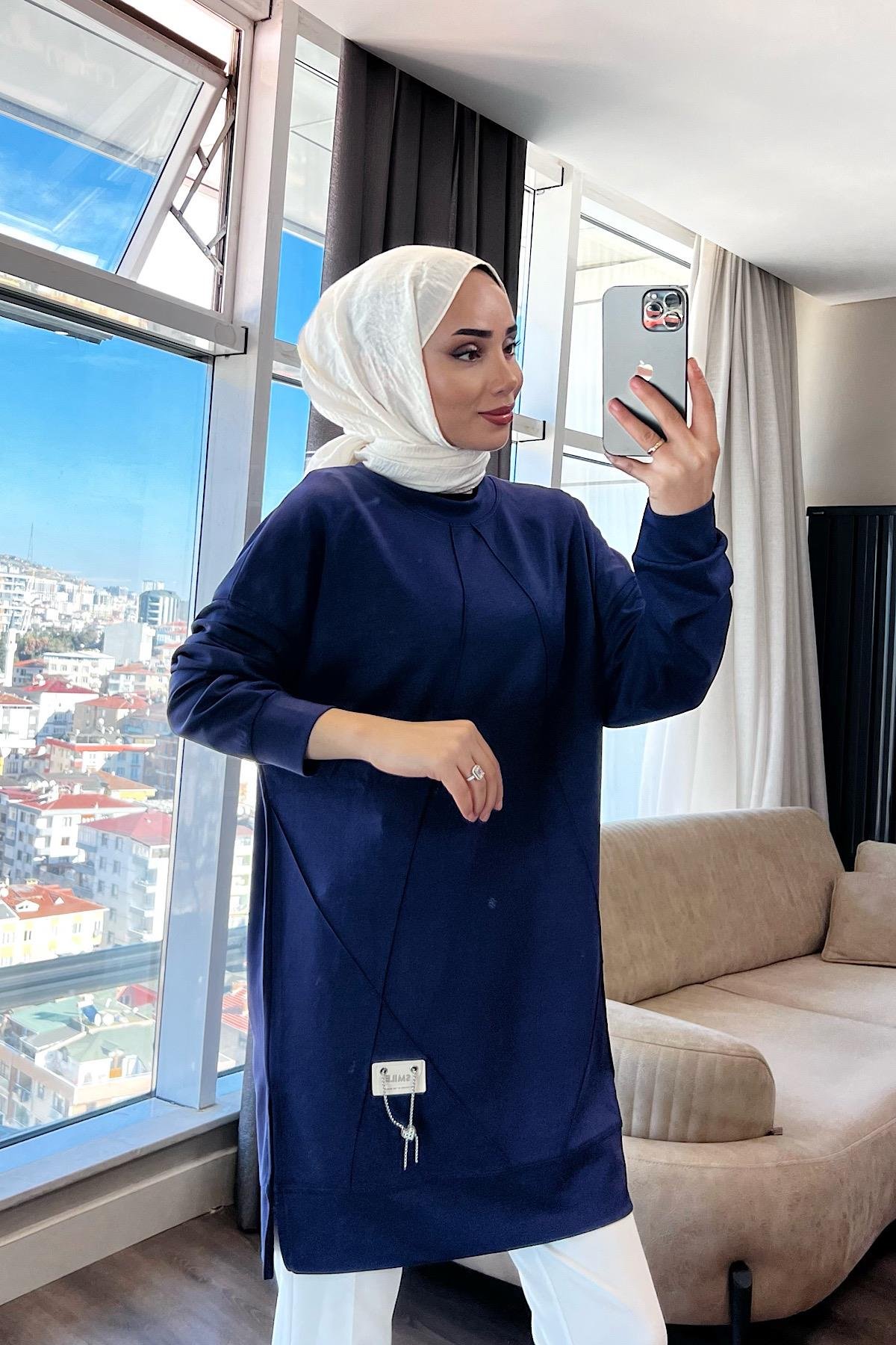 Oysho tunik Lacivert 