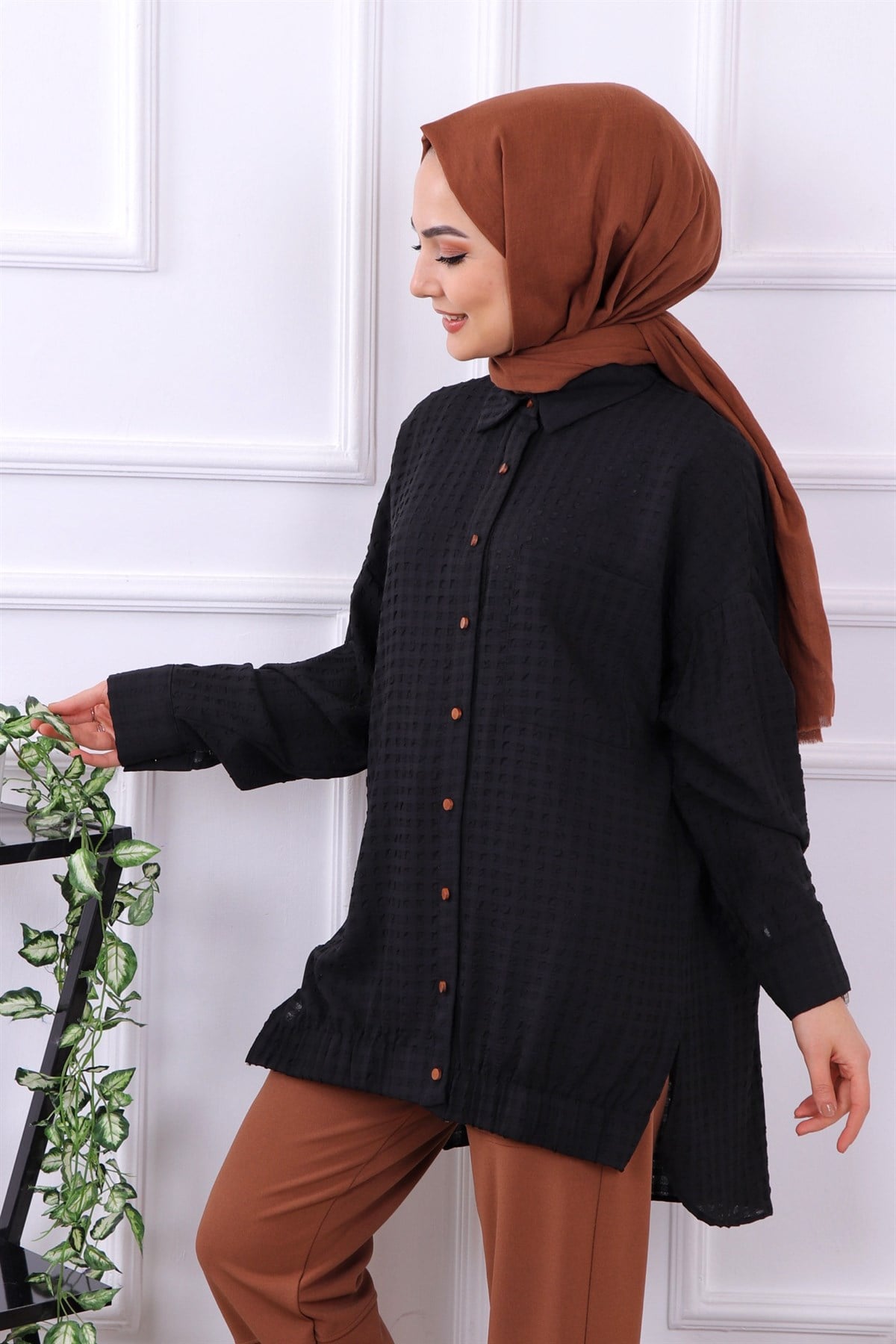 Pıtırcık tunik siyah