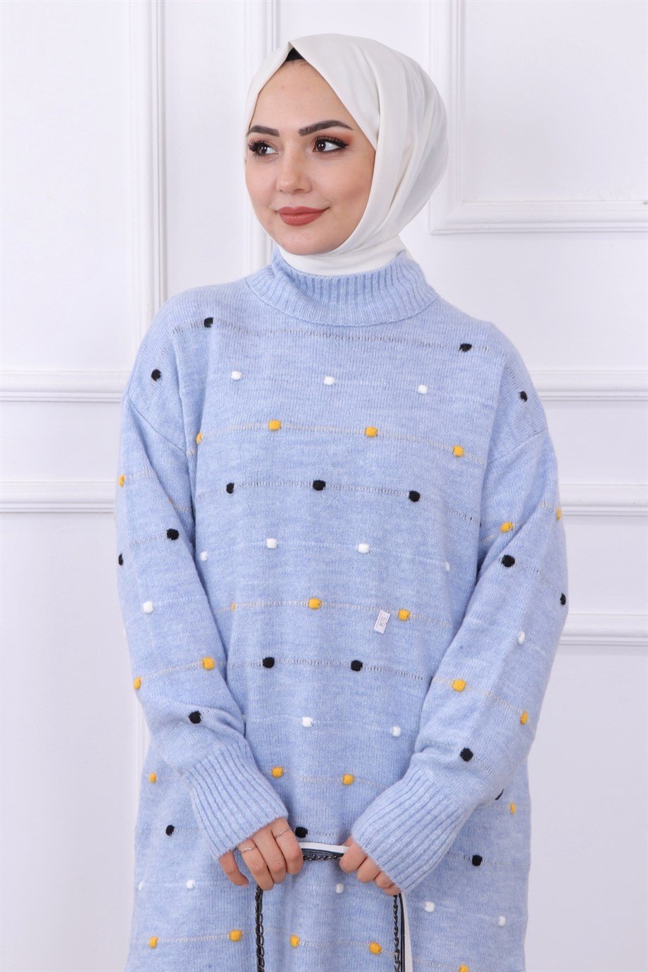 PONPONLU TUNİK BEBE MAVİSİ