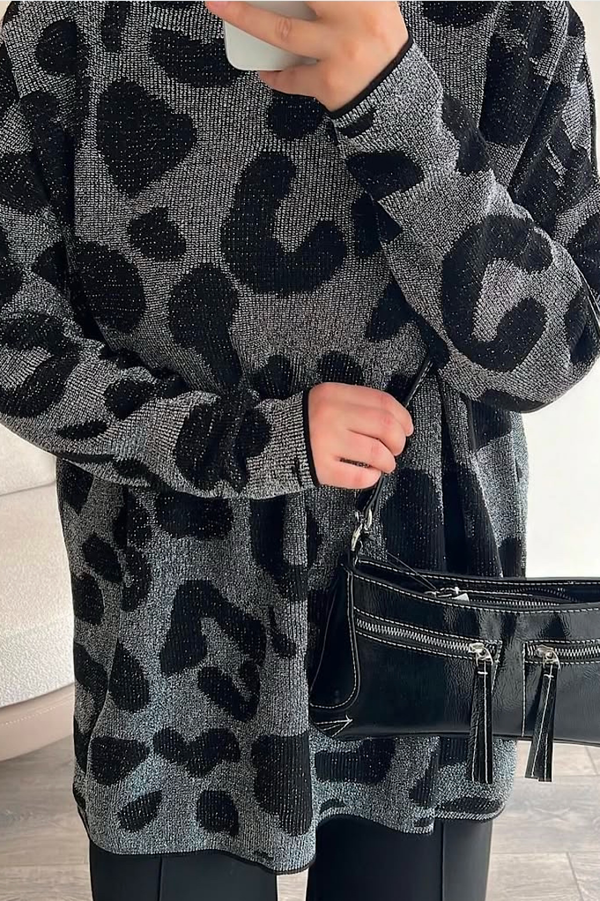 Simli Zebra Tunik
