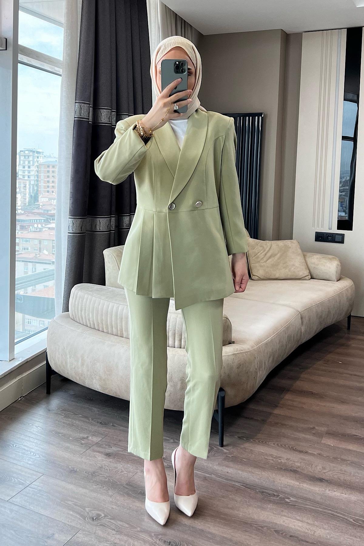Sol Ön Pile Detay İkili Takım Yeşil