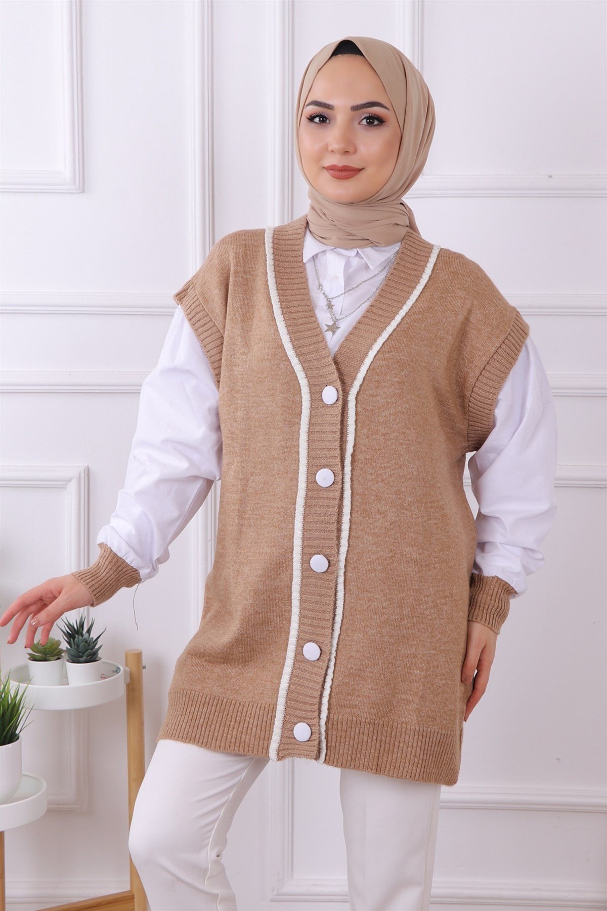SÜVETER GÖRÜNÜMLÜ HIRKA CAMEL