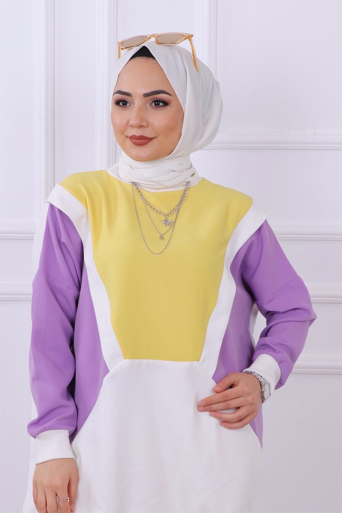 takım mor sarı renkli