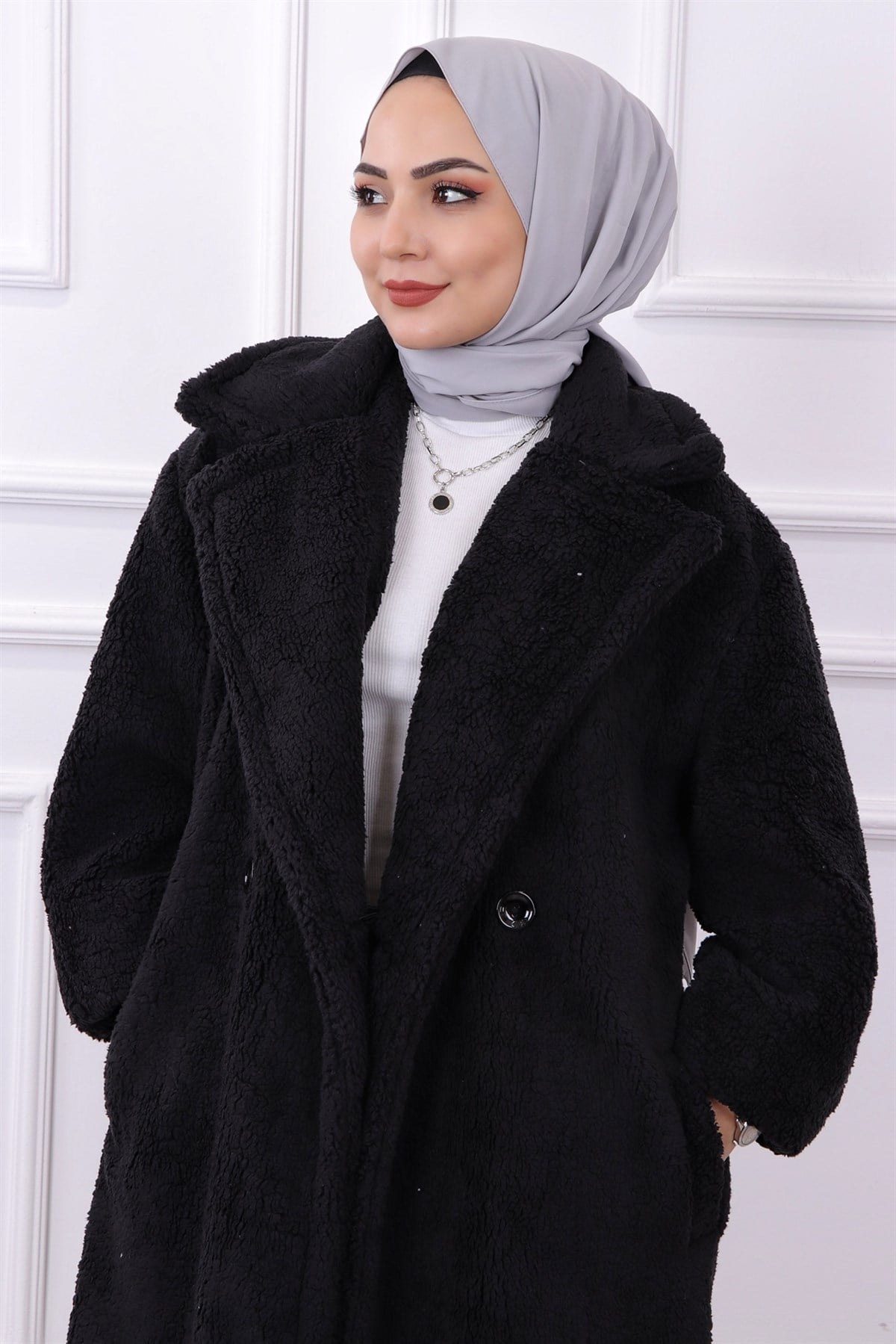 TEDDY PELUŞ  KABAN SİYAH