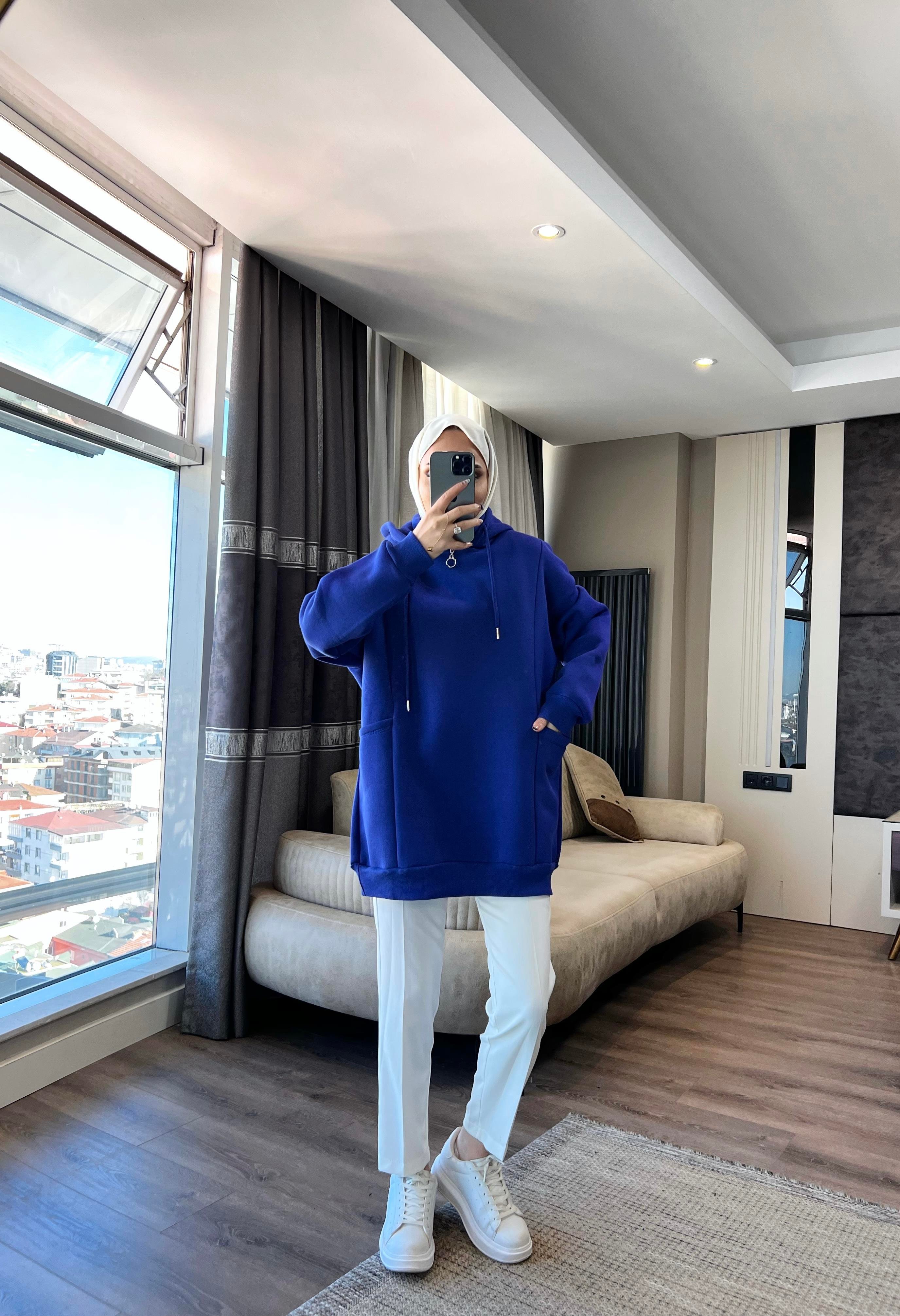 Yakası Fermuarlı Torba Cep