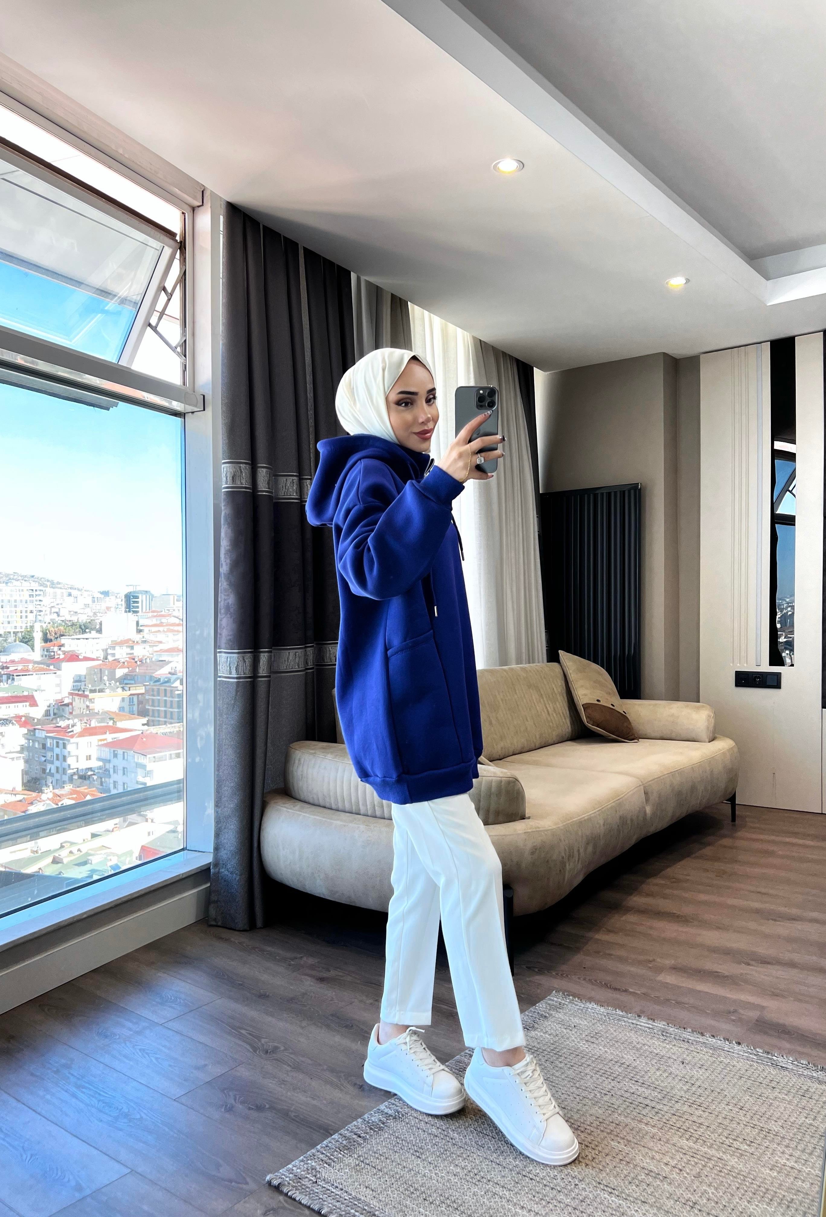 Yakası Fermuarlı Torba Cep