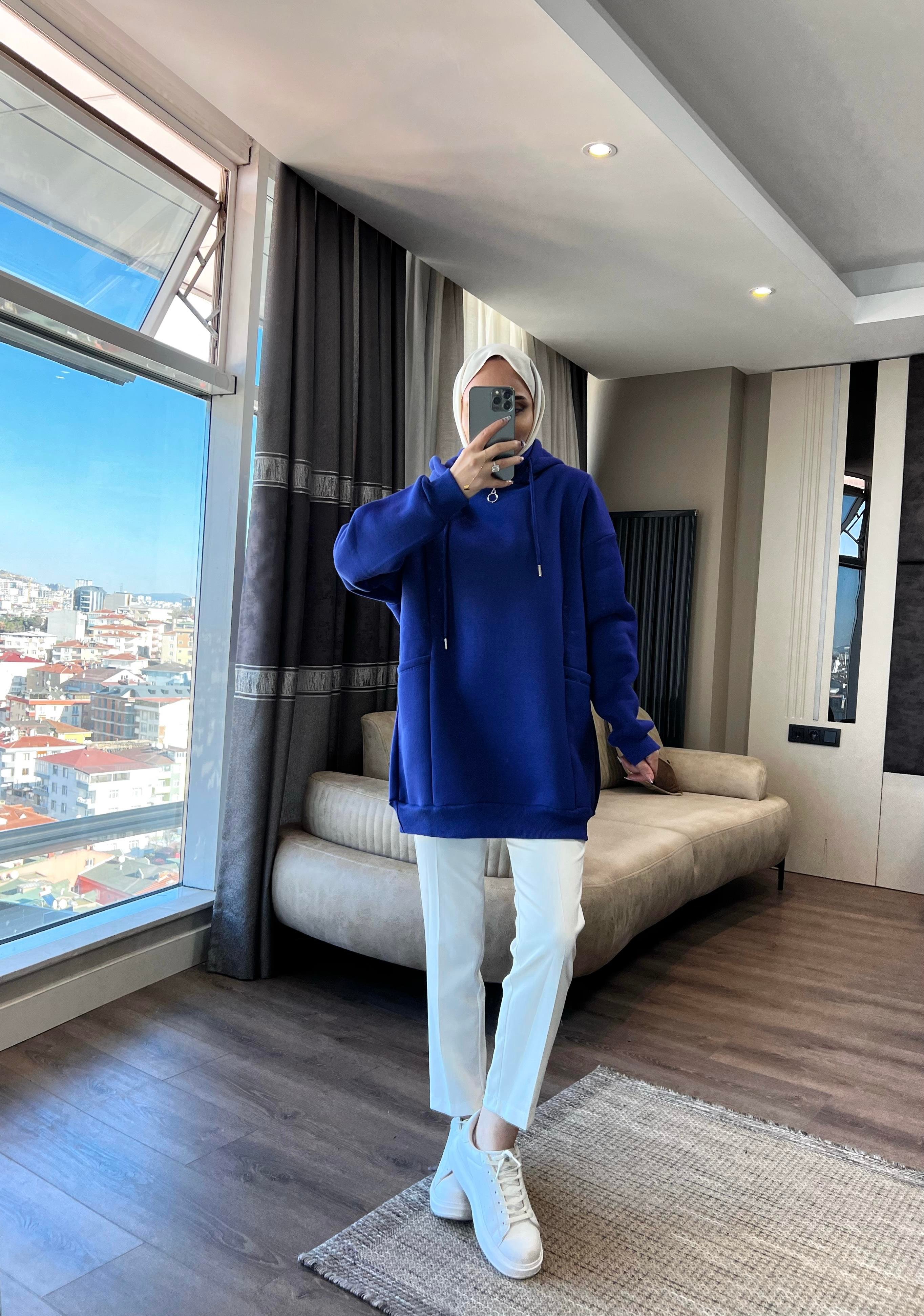 Yakası Fermuarlı Torba Cep