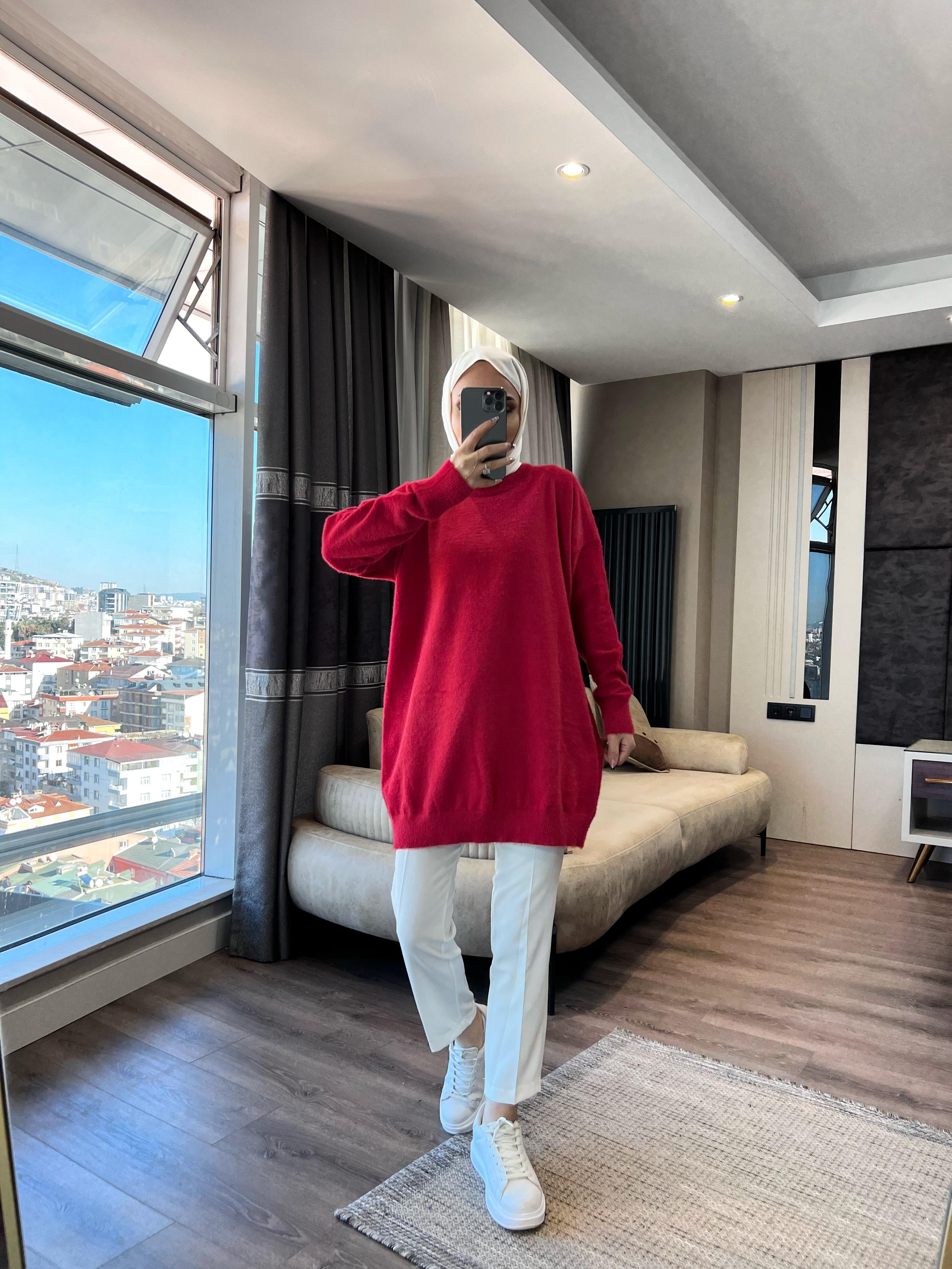 Yumoş Tunik Kırmızı