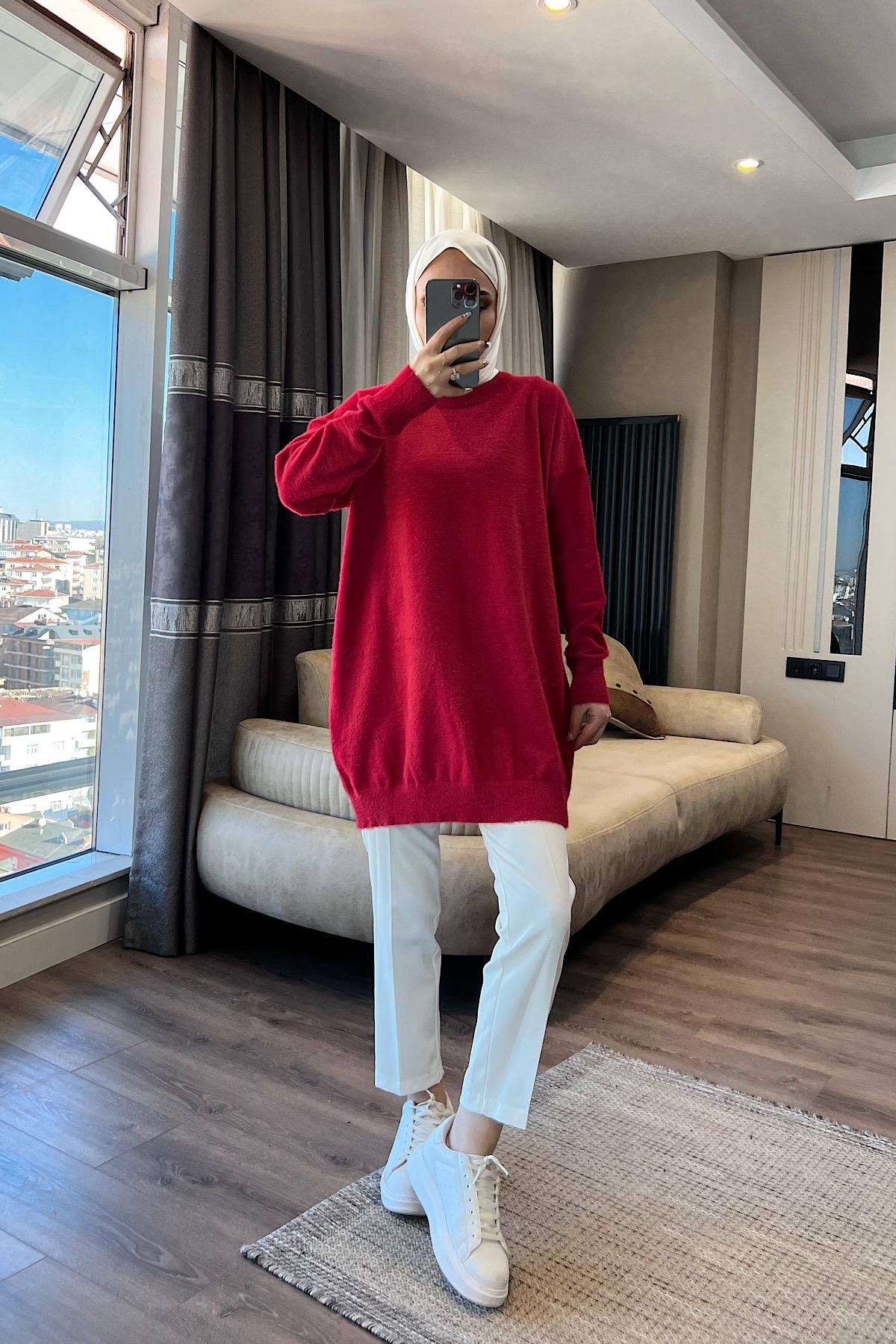 Yumoş Tunik Kırmızı