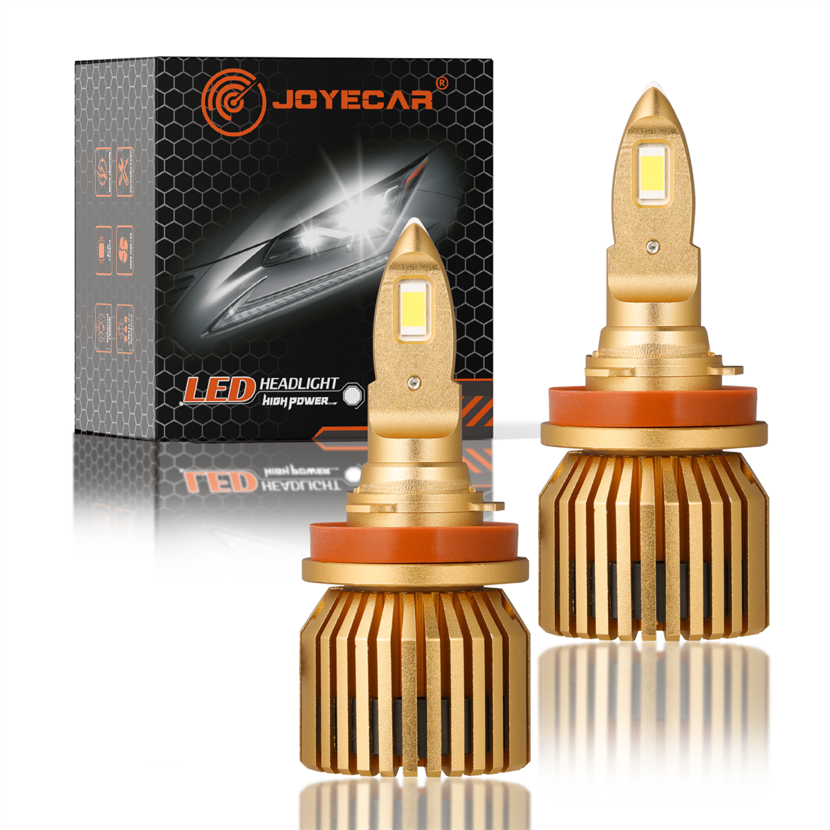 F10 Kurşun H11 Şimşek Etkili CSP Led Far Ampulü