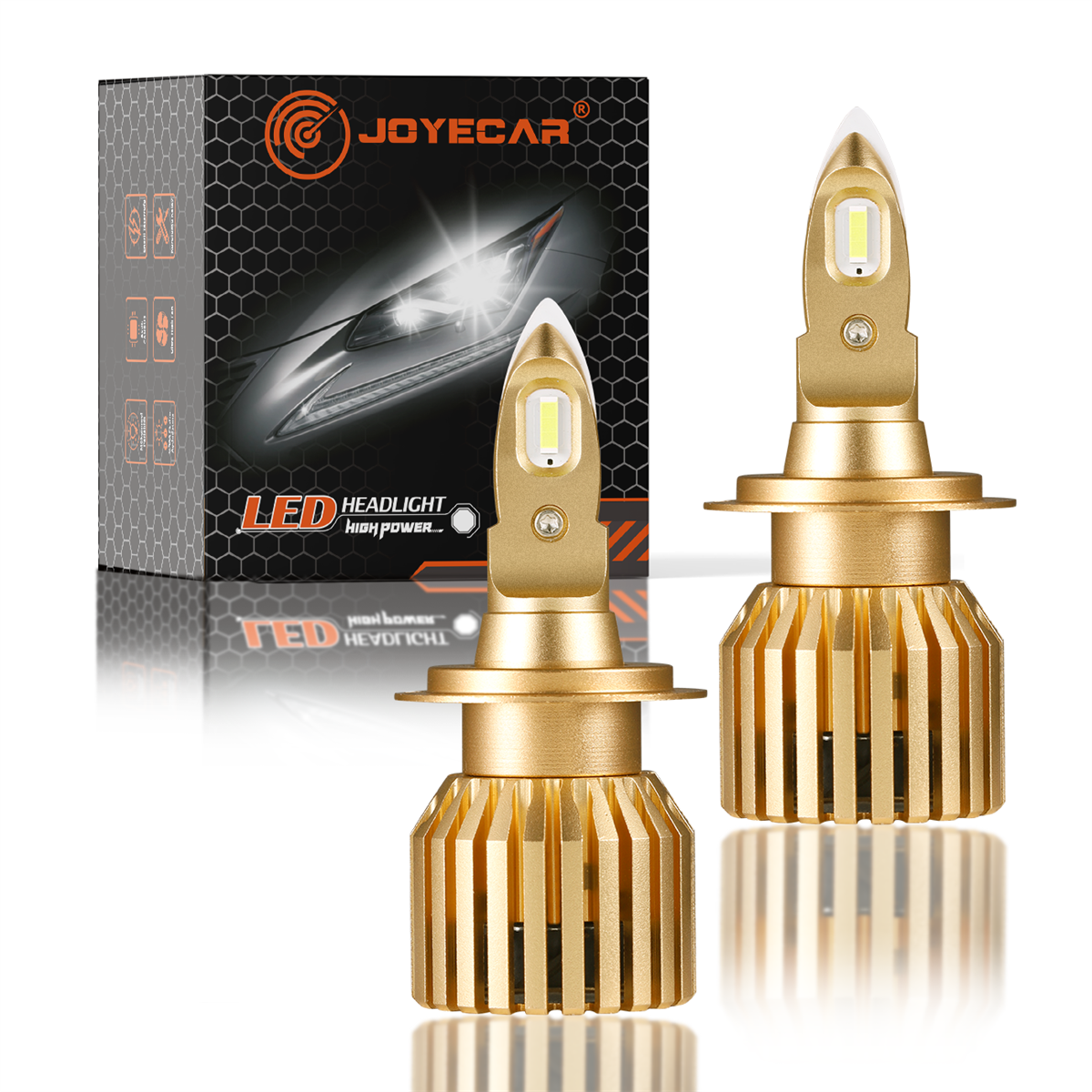 F10 Kurşun H7 Şimşek Etkili CSP Led Far Ampulü