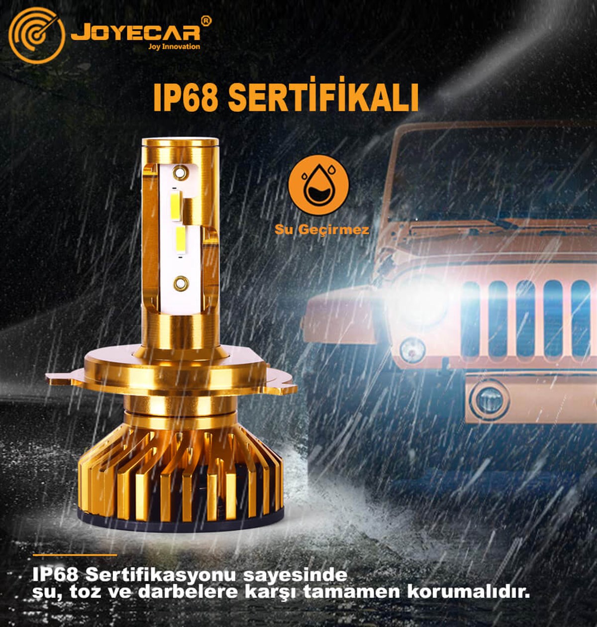 F2 Mini H3 Şimşek Etkili CSP Led Far Ampulü