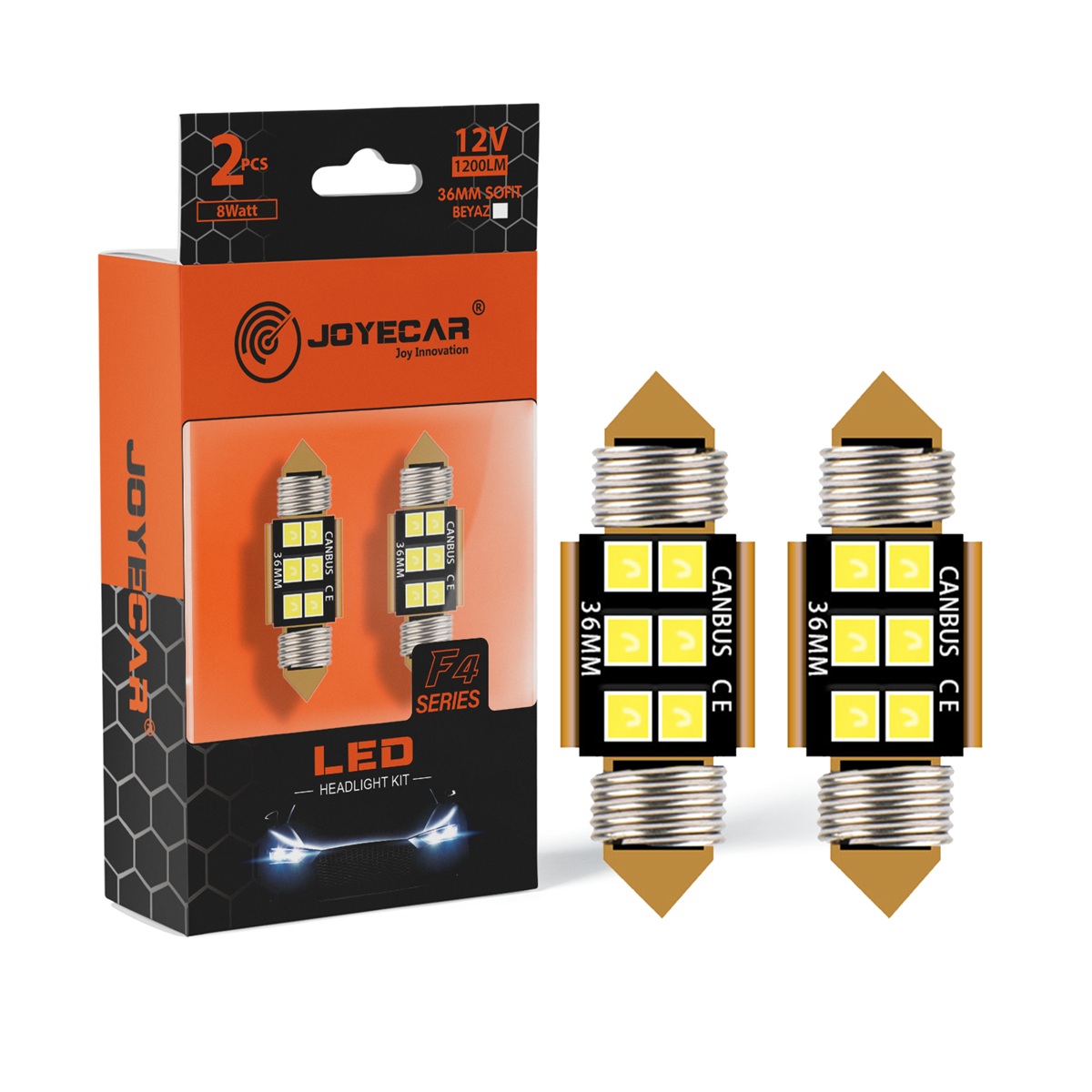 Joyecar F4 C5W Sofit İç Aydınlatma Led Far Ampul | 36mm