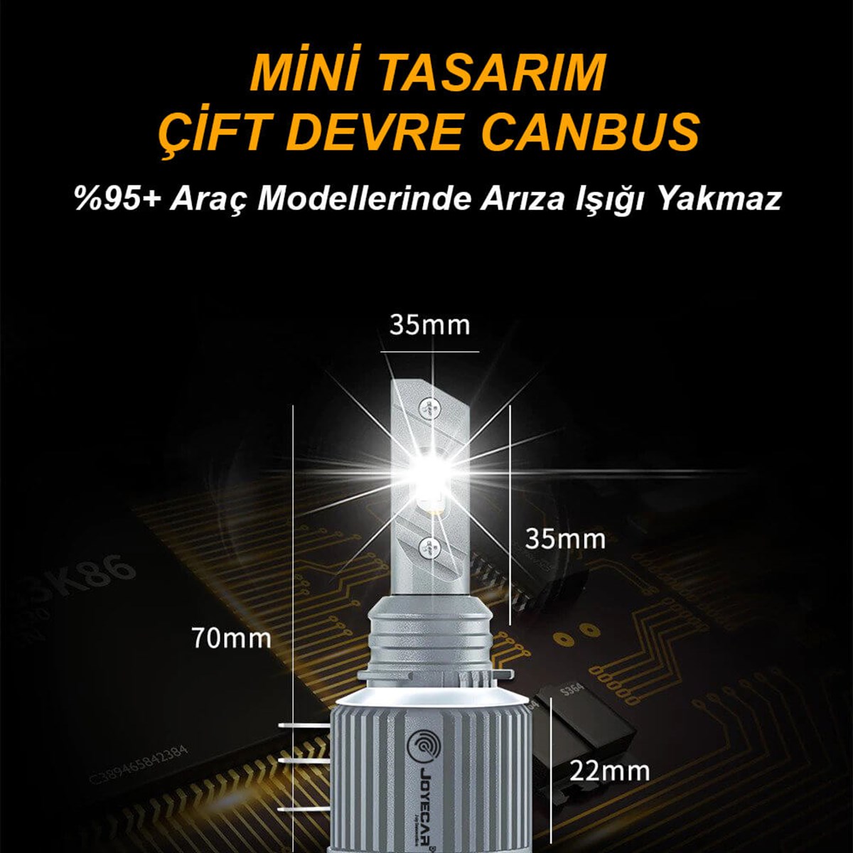 Joyecar H15 12000 Lümen Led Far Ampulü