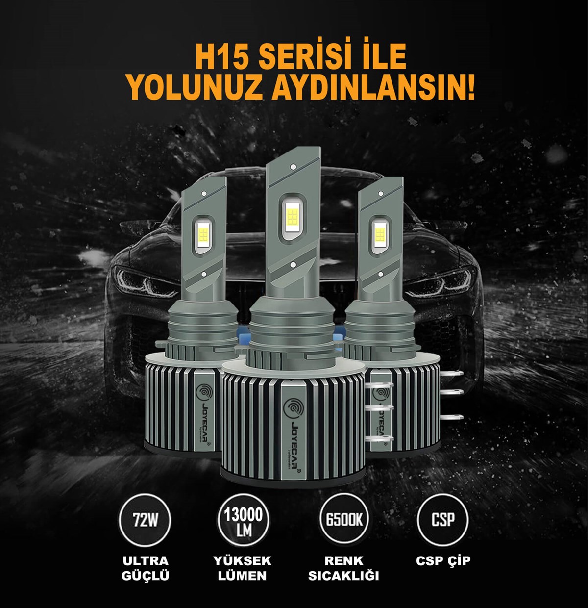 Joyecar H15 12000 Lümen Led Far Ampulü
