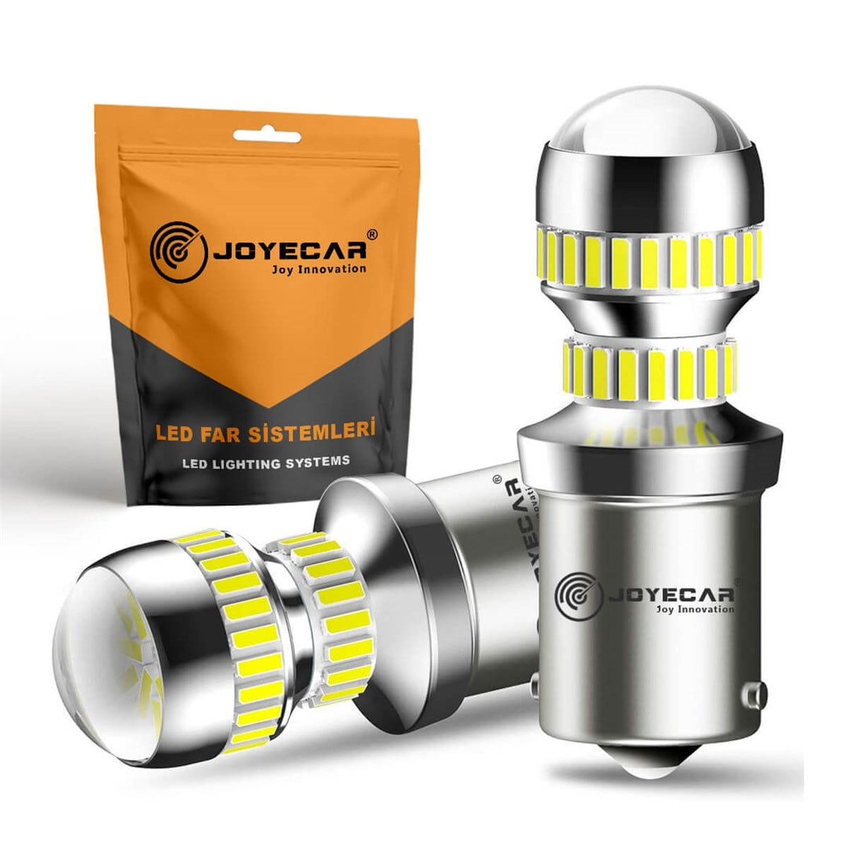 Joyecar X7 Serisi 1156 P21W BA15S 180° Geri Vites Fren Sinyal Park Stop Gündüz Farı Lamba