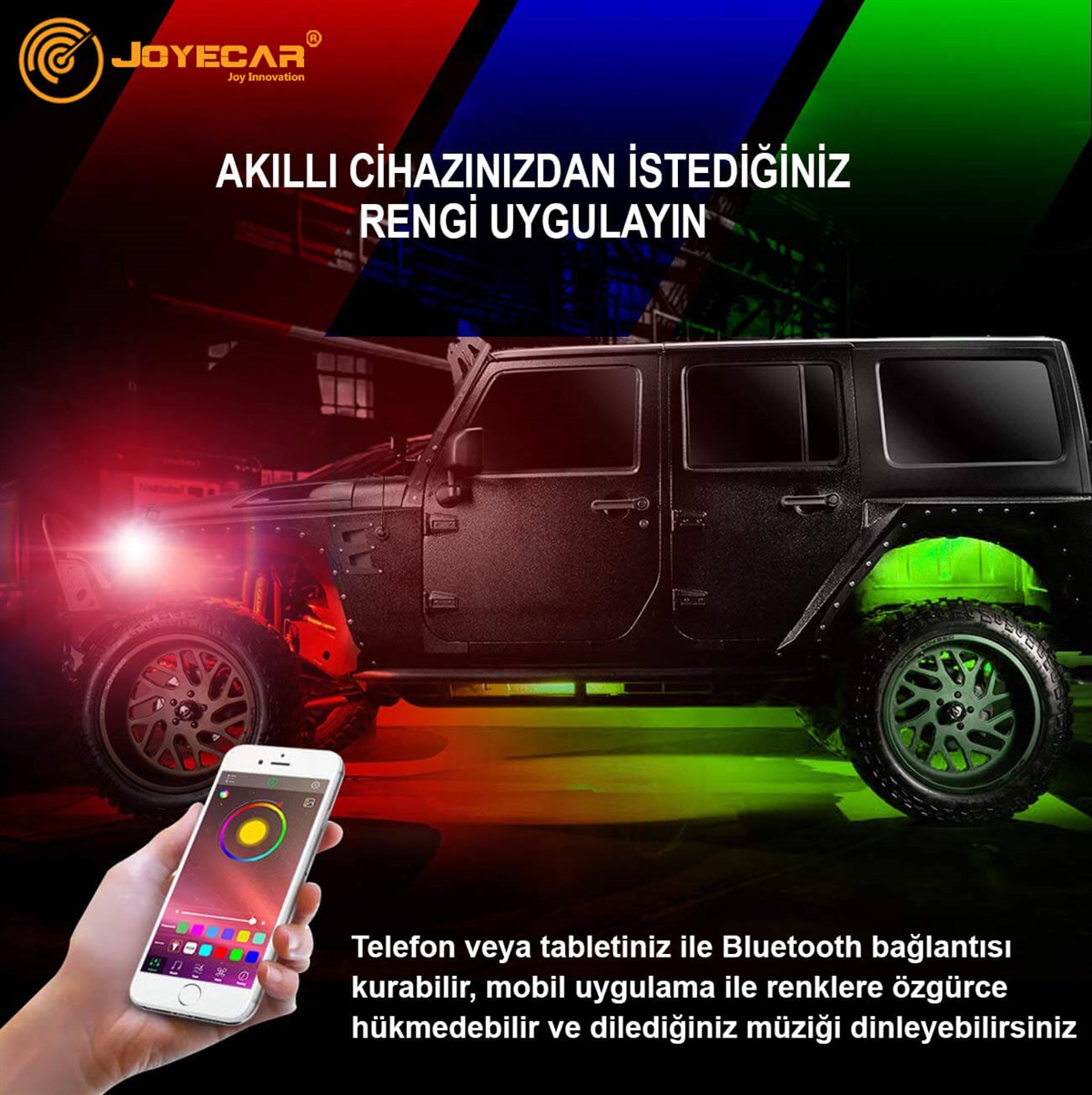 X18 RGB H11 Şimşek Etkili CSP Led Far Ampulü