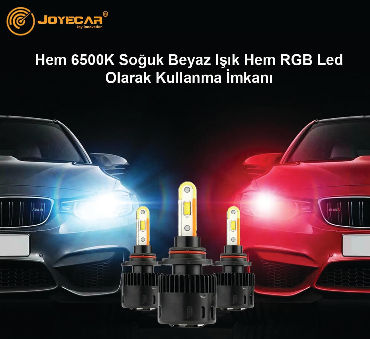 X18 RGB H7 Şimşek Etkili CSP Led Far Ampulü