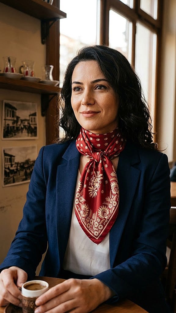 Edirne Kırmızısı Fular-1